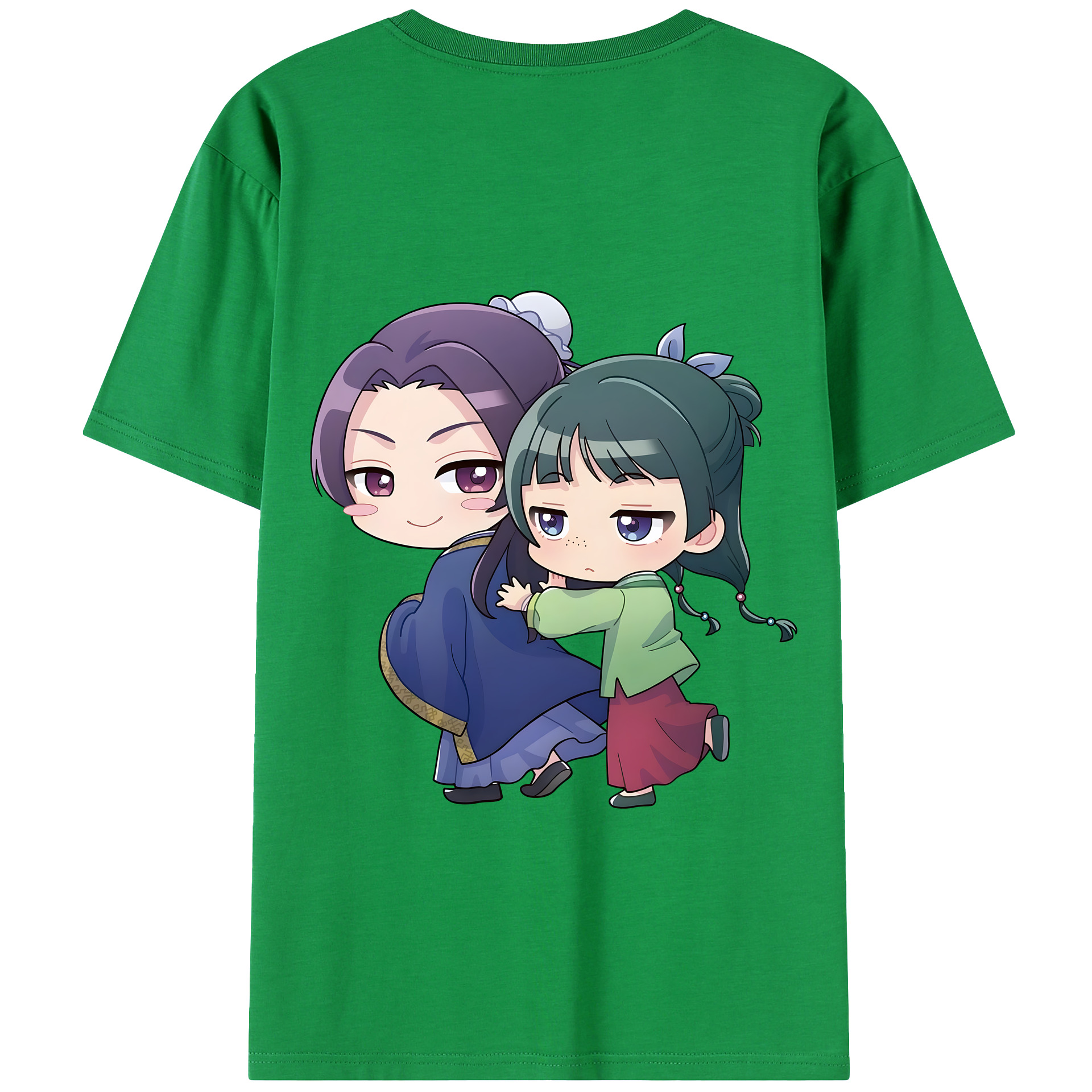 （画像用） 薬屋のひとりごと The Apothecary Diaries 綿100％ メンズ半袖Tシャツ（バックプリント） 通気性