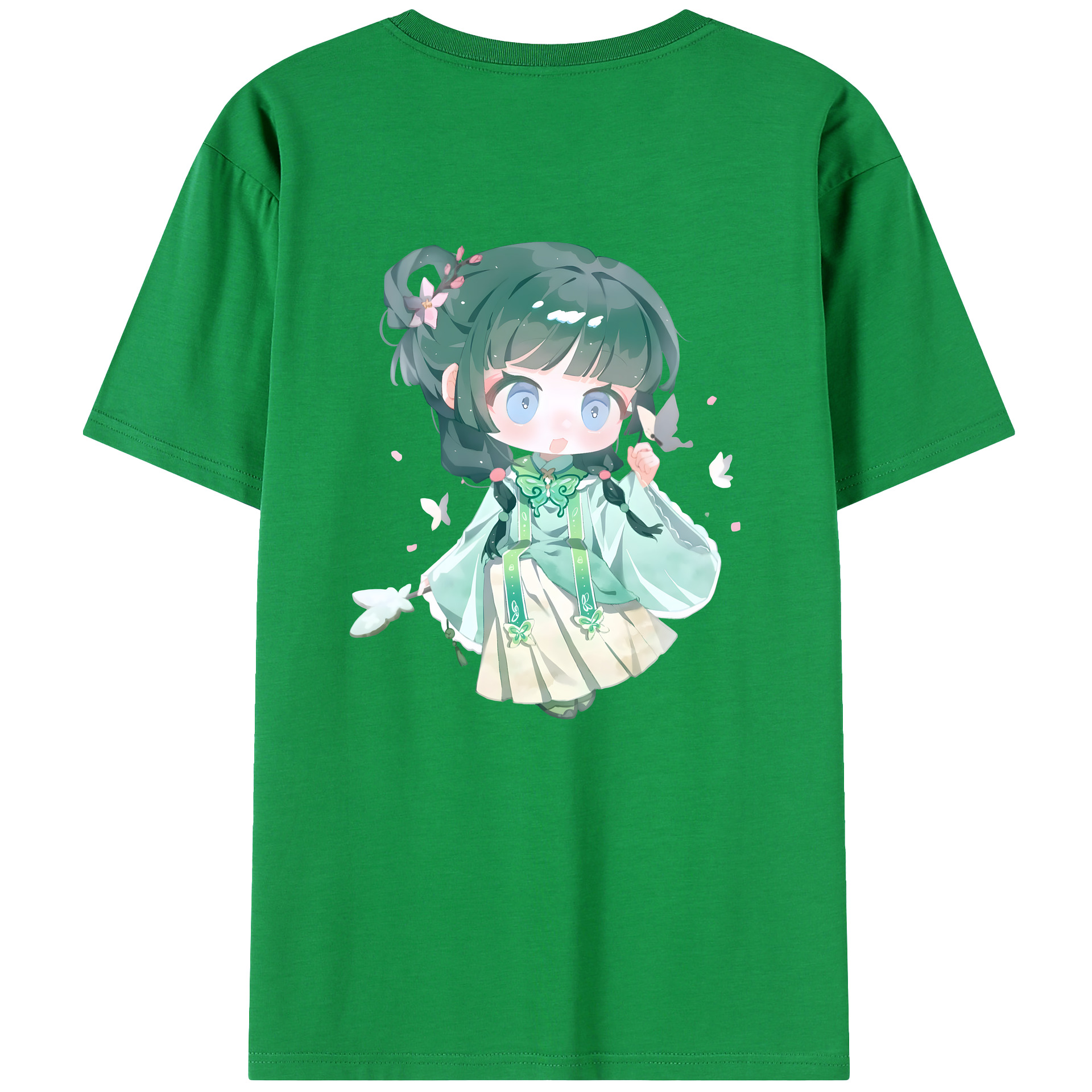 （画像用） 薬屋のひとりごと The Apothecary Diaries 綿100％ メンズ半袖Tシャツ（バックプリント） 通気性