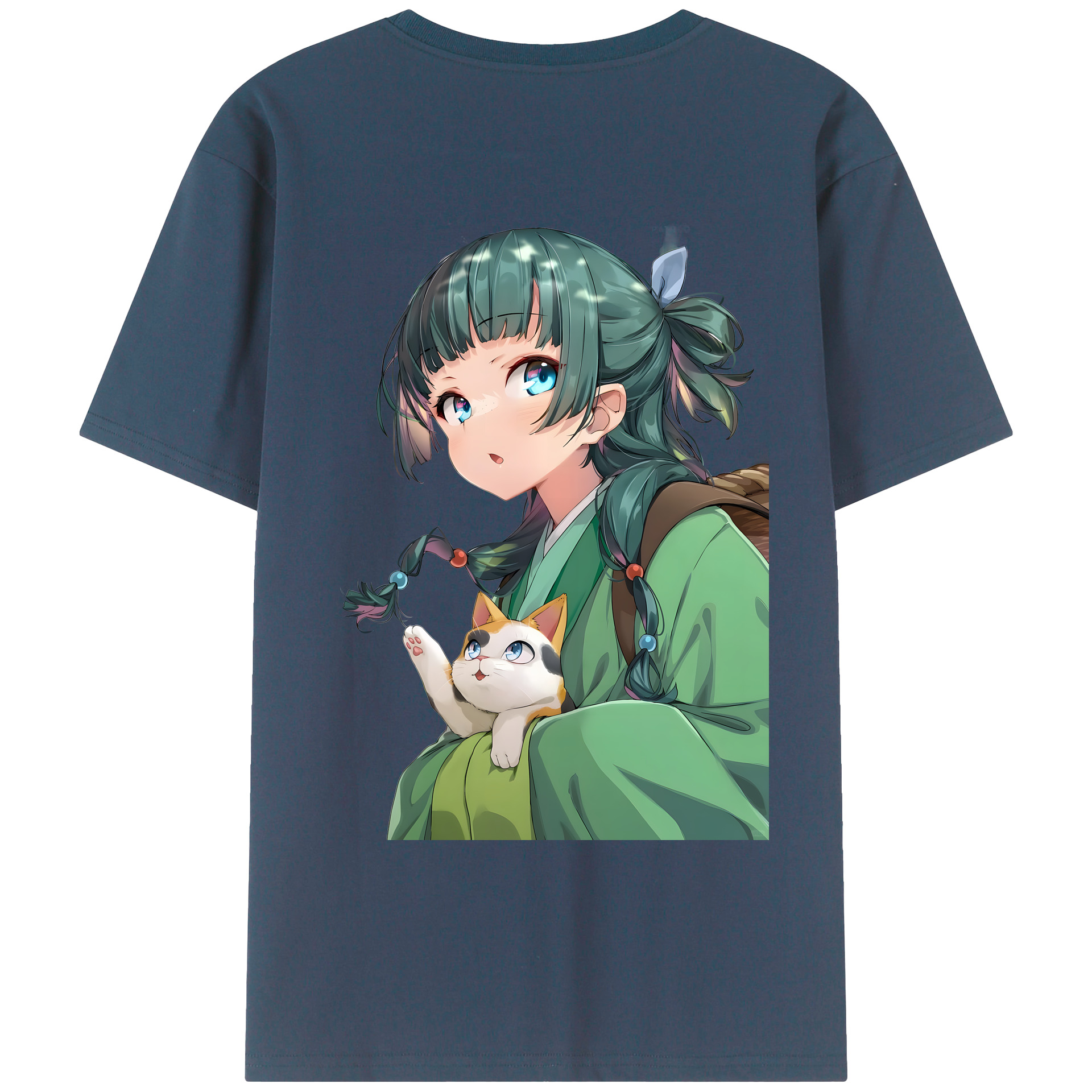 （画像用） 薬屋のひとりごと The Apothecary Diaries 綿100％ メンズ半袖Tシャツ（バックプリント） 通気性