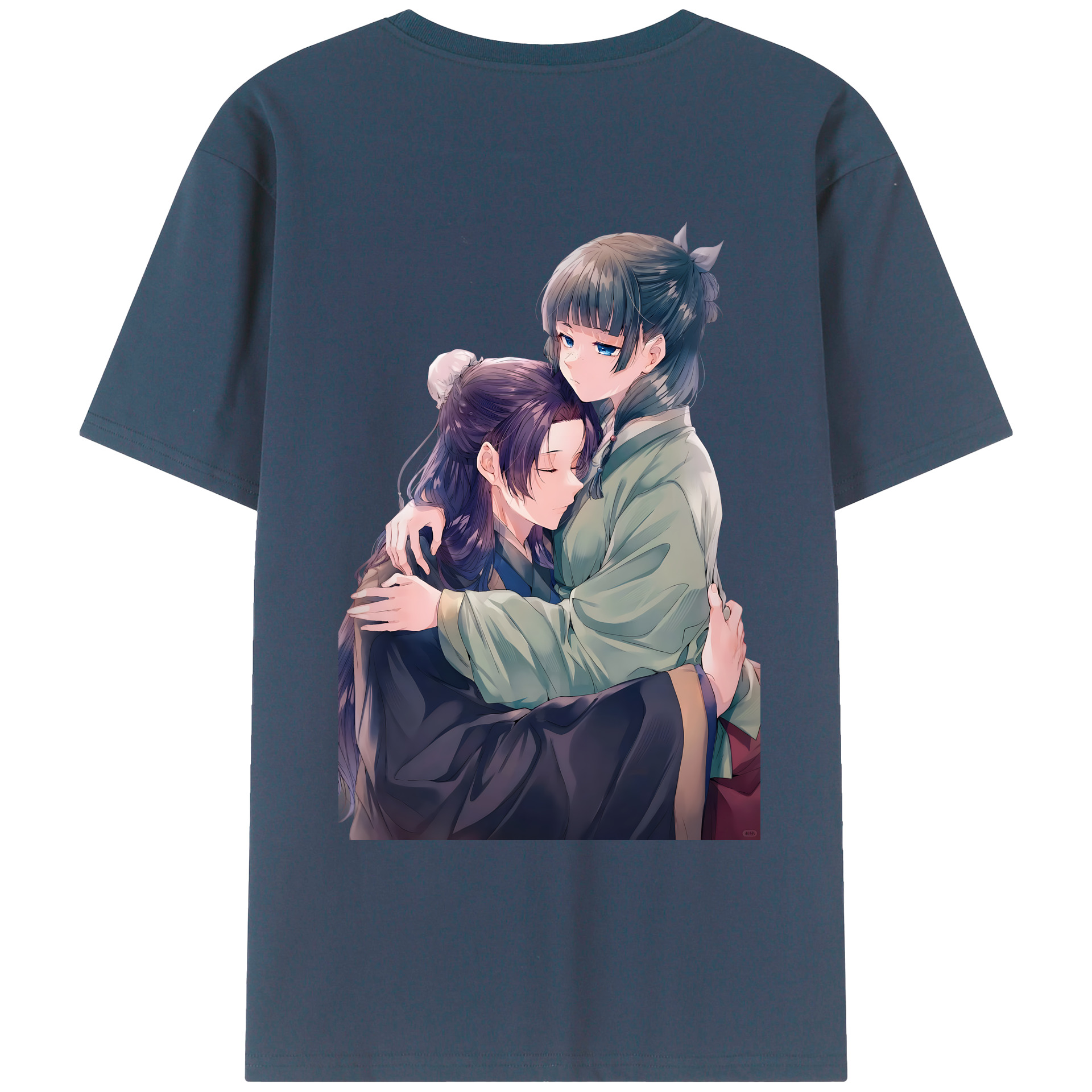 （画像用） 薬屋のひとりごと The Apothecary Diaries 綿100％ メンズ半袖Tシャツ（バックプリント） 通気性