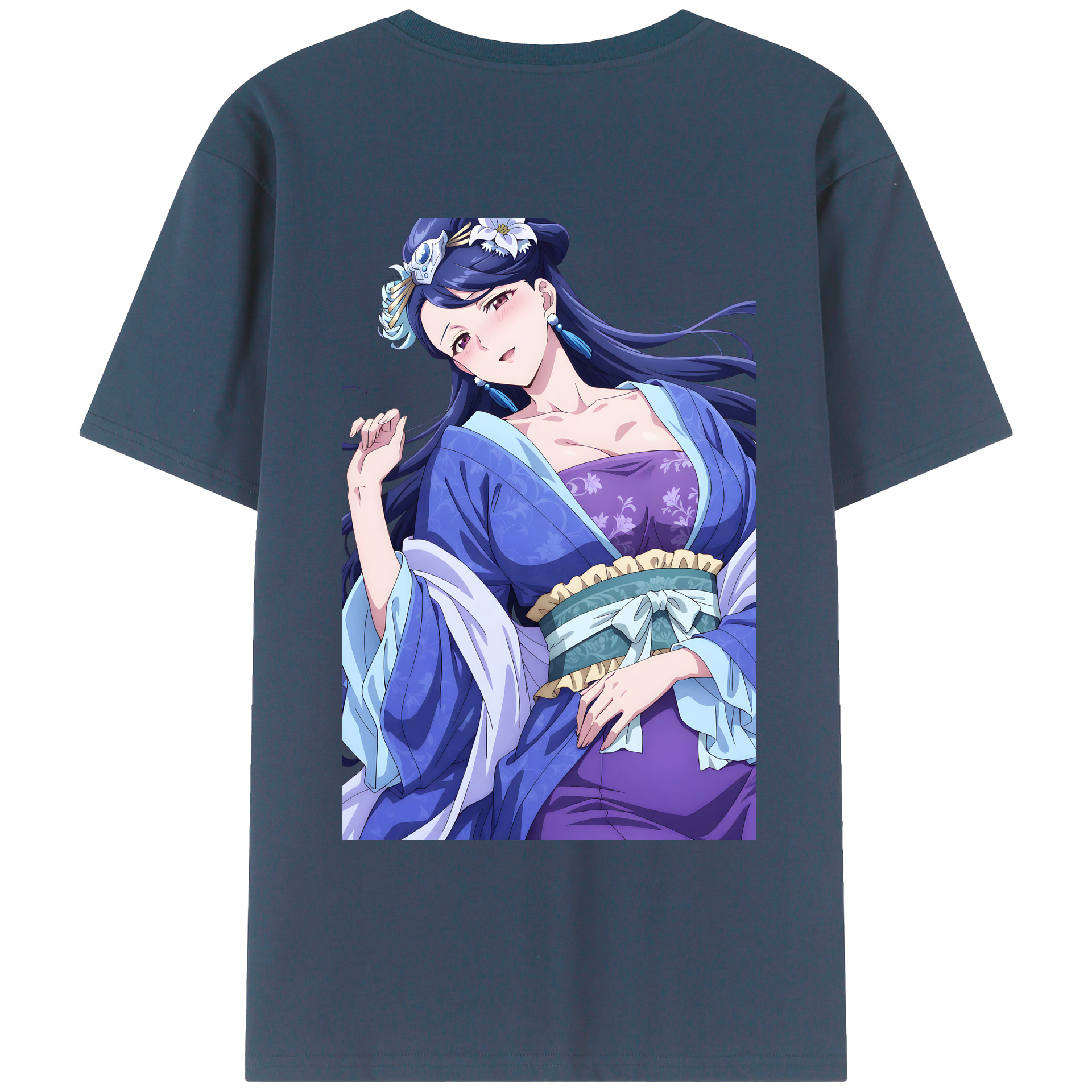 （画像用） 薬屋のひとりごと The Apothecary Diaries 綿100％ メンズ半袖Tシャツ（バックプリント） 通気性