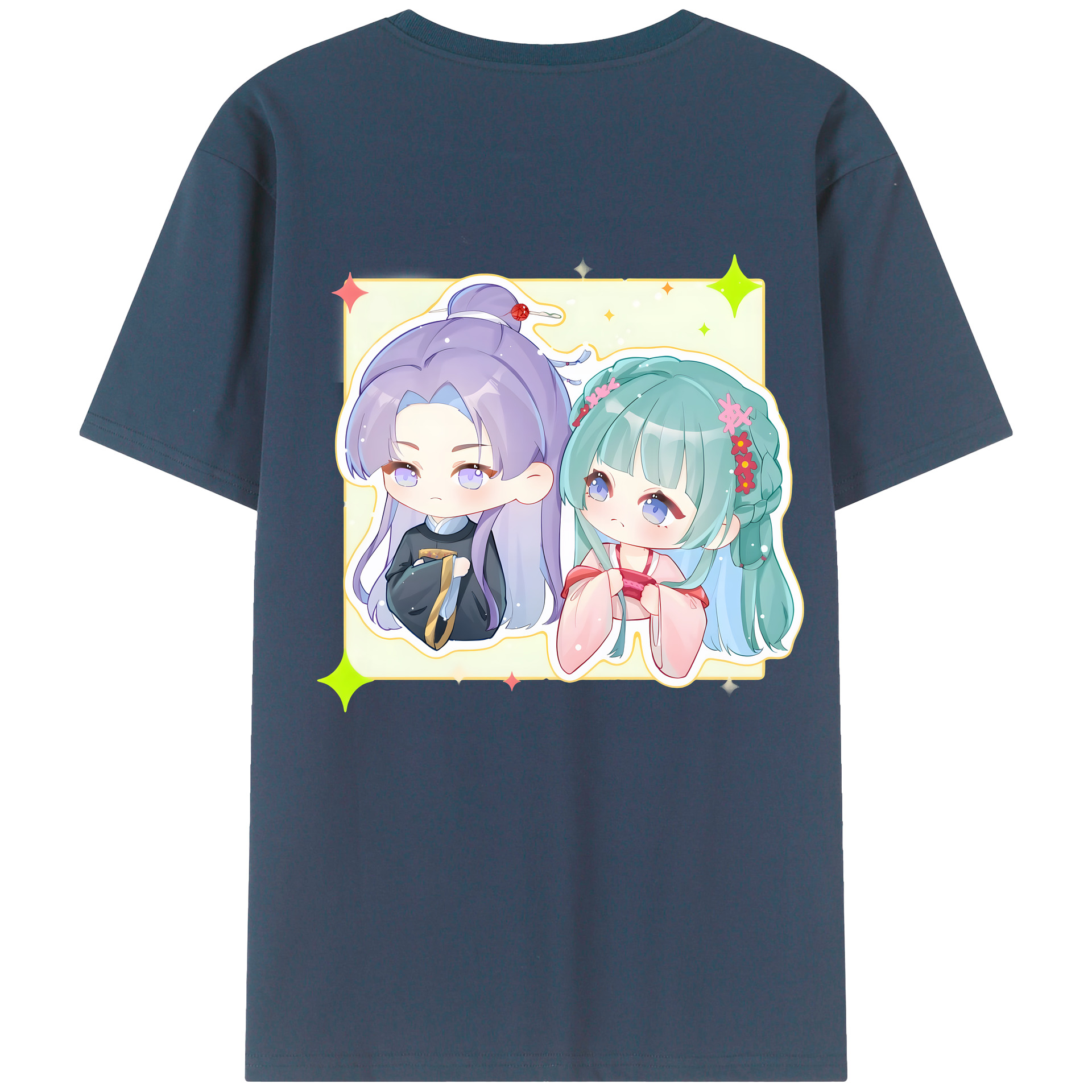 （画像用） 薬屋のひとりごと The Apothecary Diaries 綿100％ メンズ半袖Tシャツ（バックプリント） 通気性
