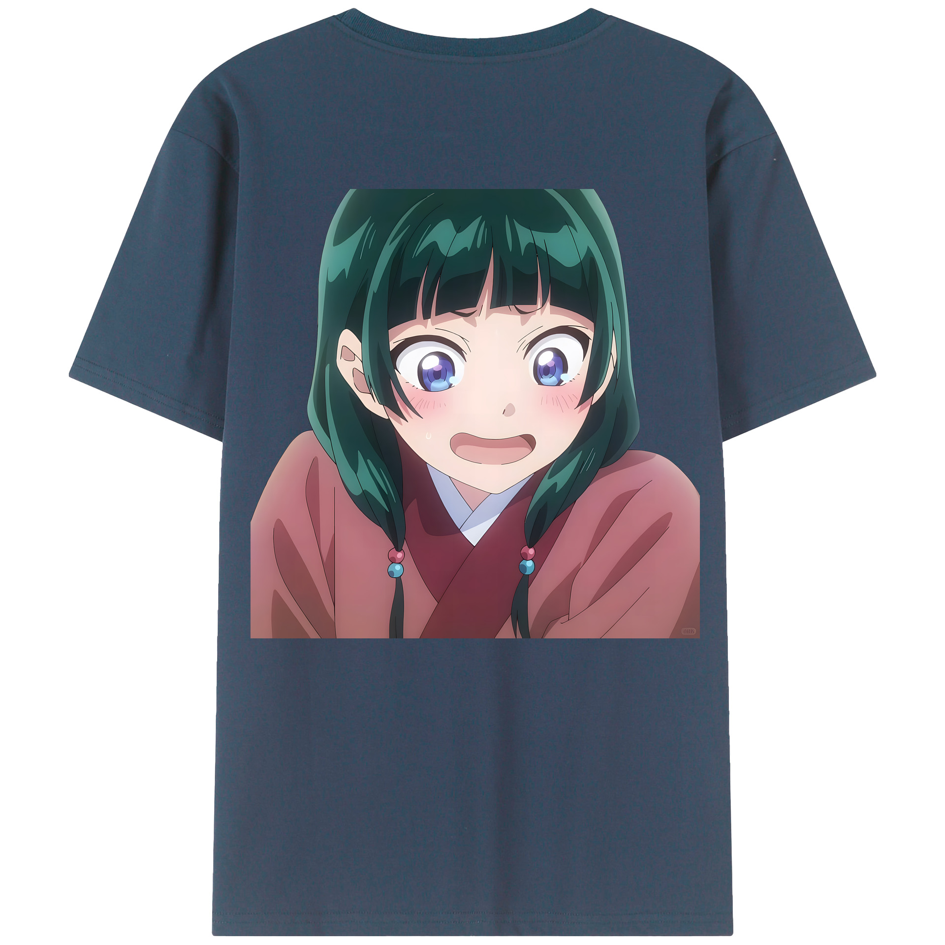 （画像用） 薬屋のひとりごと The Apothecary Diaries 綿100％ メンズ半袖Tシャツ（バックプリント） 通気性