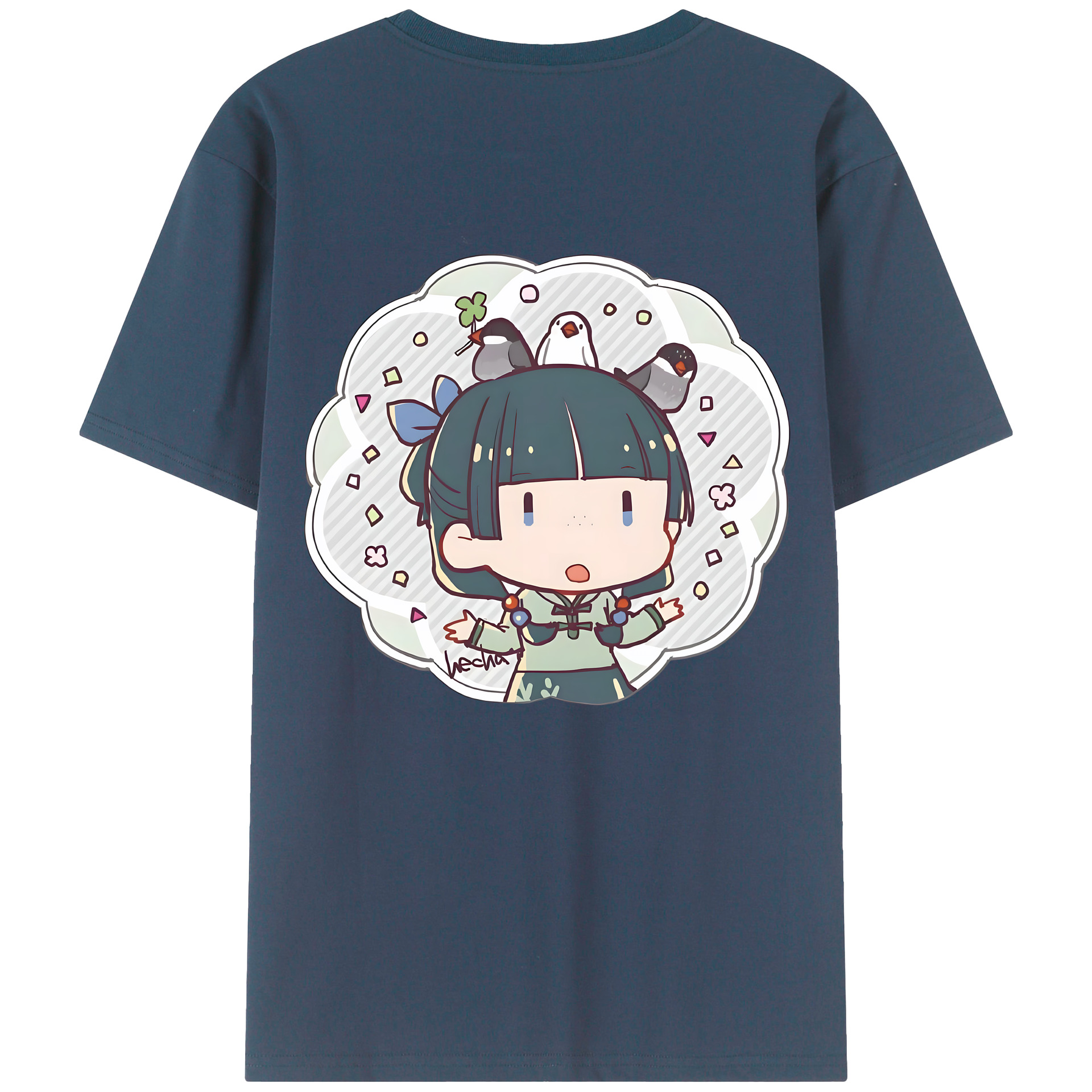 （画像用） 薬屋のひとりごと The Apothecary Diaries 綿100％ メンズ半袖Tシャツ（バックプリント） 通気性