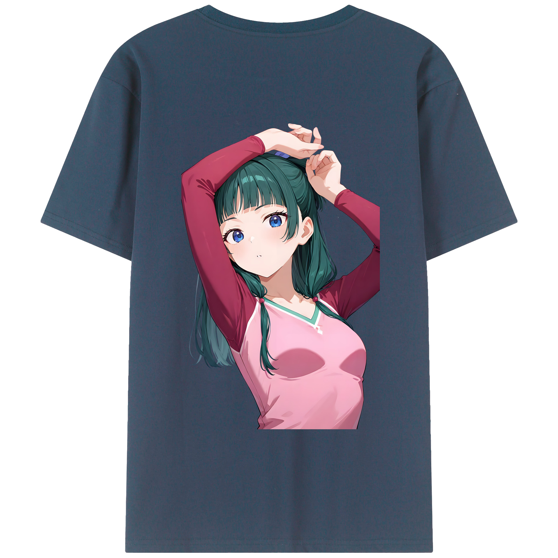 （画像用） 薬屋のひとりごと The Apothecary Diaries 綿100％ メンズ半袖Tシャツ（バックプリント） 通気性