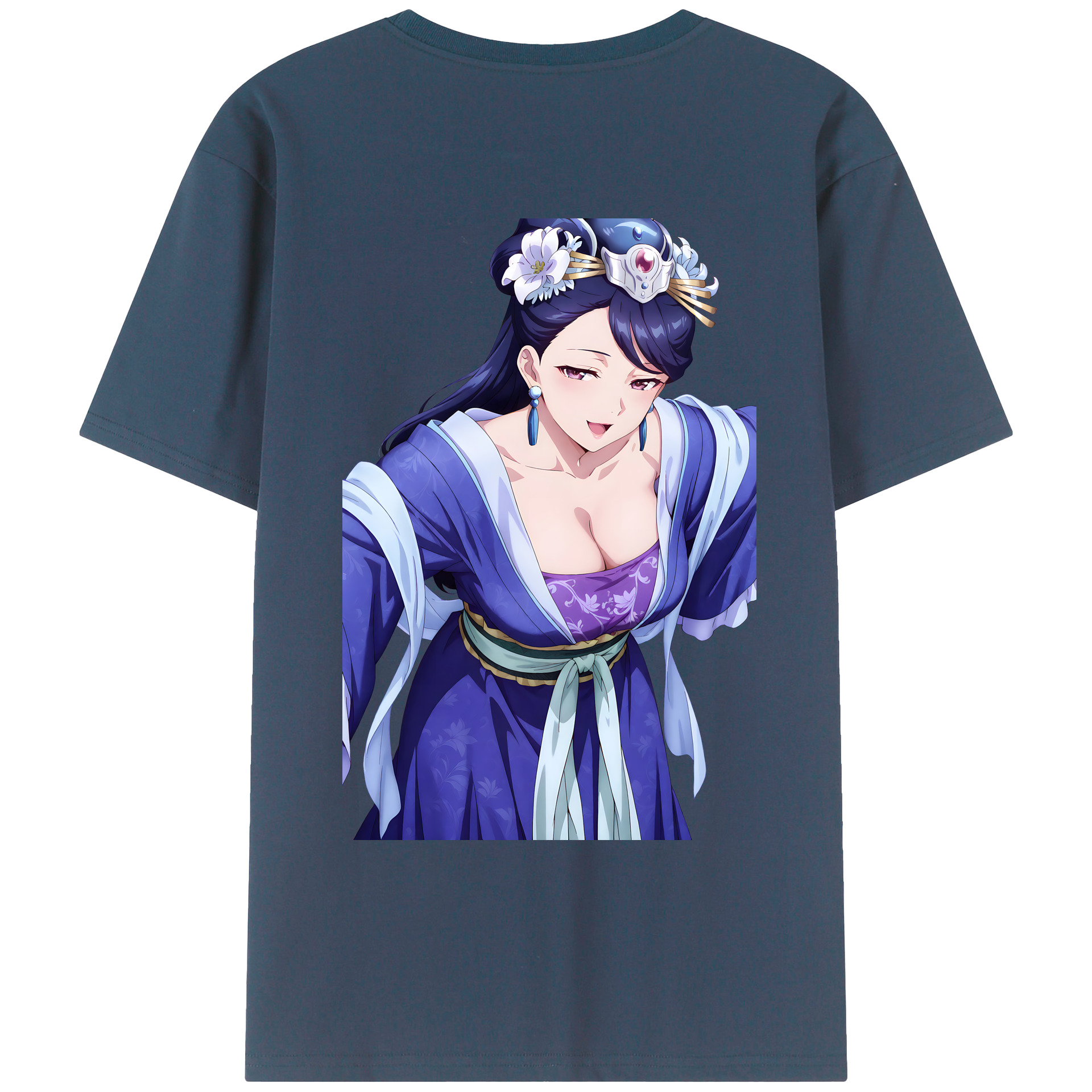 （画像用） 薬屋のひとりごと The Apothecary Diaries 綿100％ メンズ半袖Tシャツ（バックプリント） 通気性