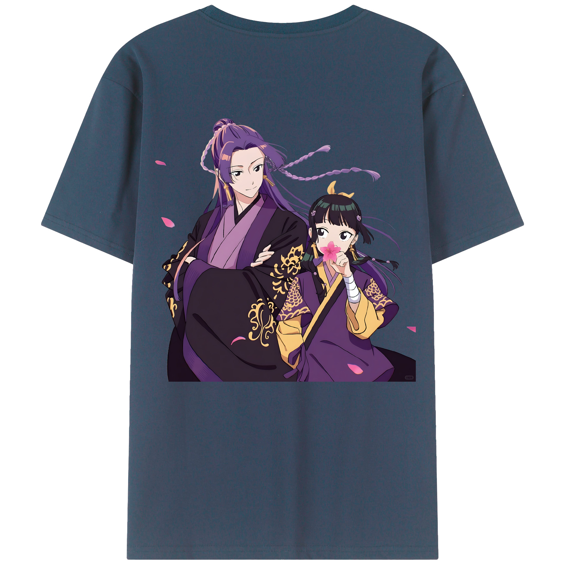 （画像用） 薬屋のひとりごと The Apothecary Diaries 綿100％ メンズ半袖Tシャツ（バックプリント） 通気性