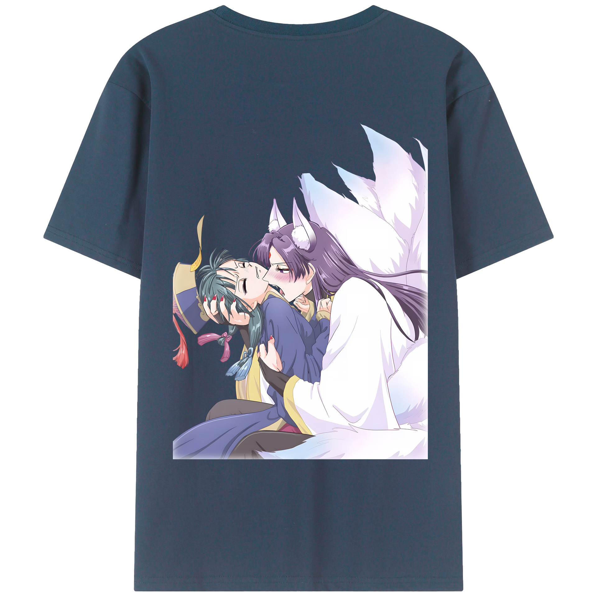 （画像用） 薬屋のひとりごと The Apothecary Diaries 綿100％ メンズ半袖Tシャツ（バックプリント） 通気性