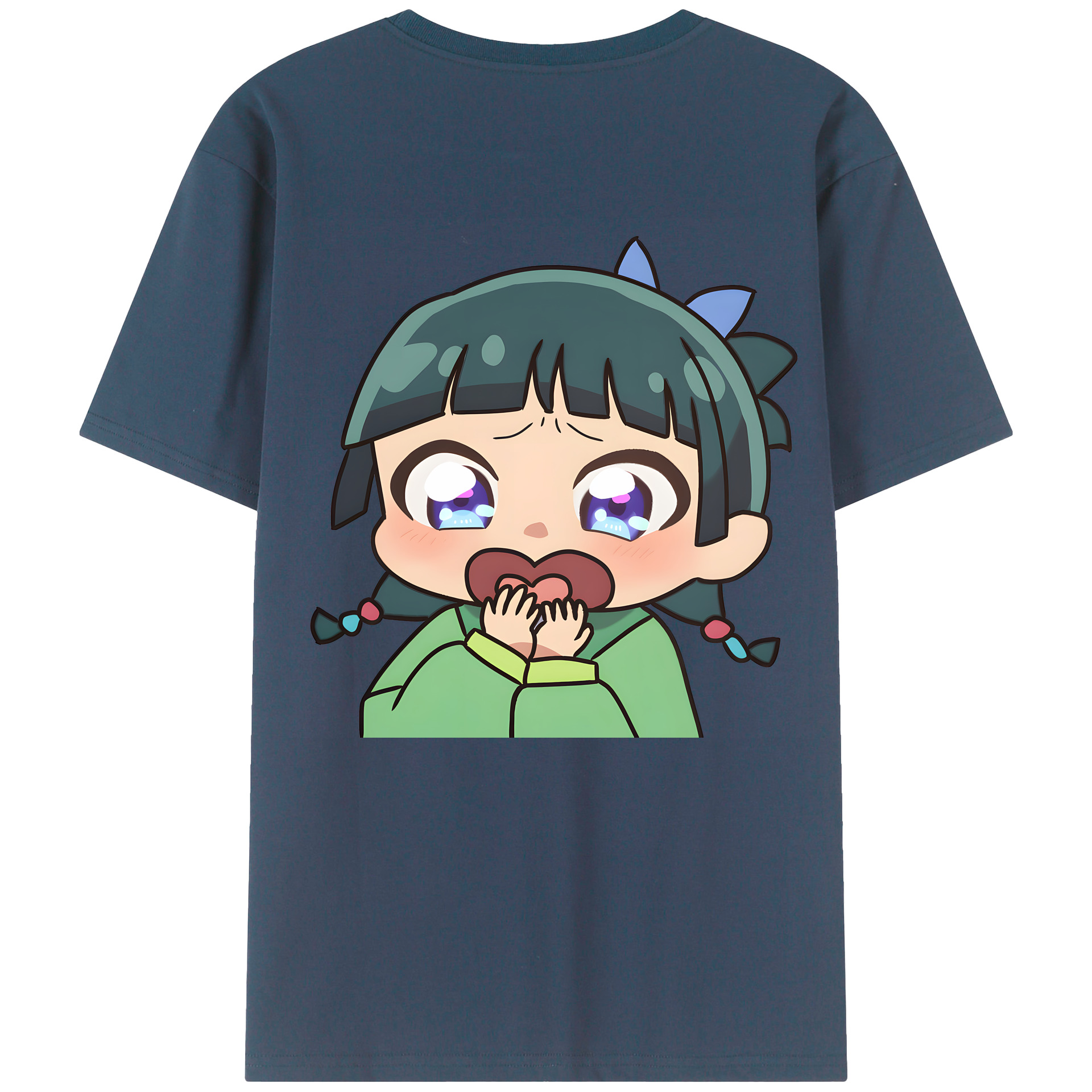 （画像用） 薬屋のひとりごと The Apothecary Diaries 綿100％ メンズ半袖Tシャツ（バックプリント） 通気性