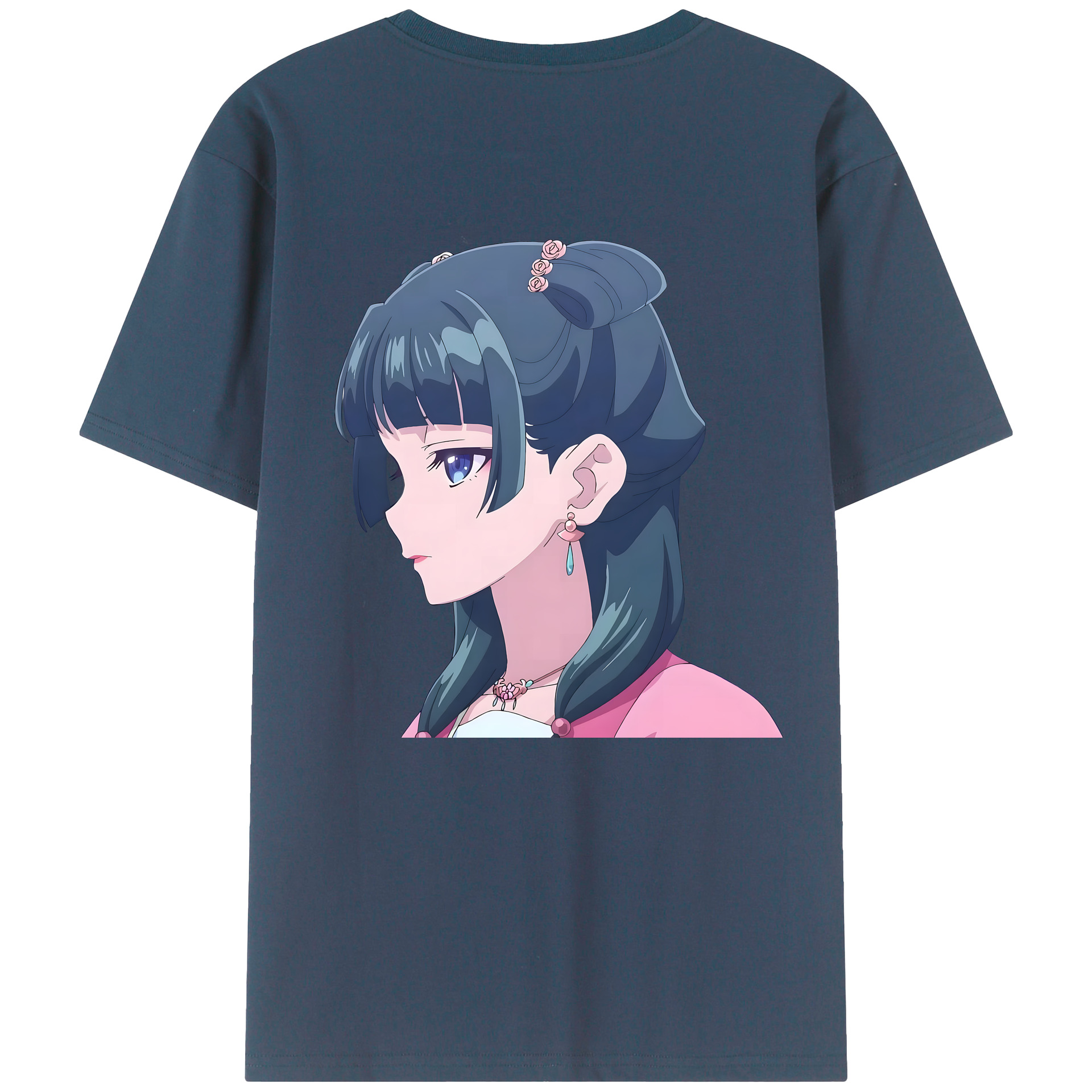 （画像用） 薬屋のひとりごと The Apothecary Diaries 綿100％ メンズ半袖Tシャツ（バックプリント） 通気性