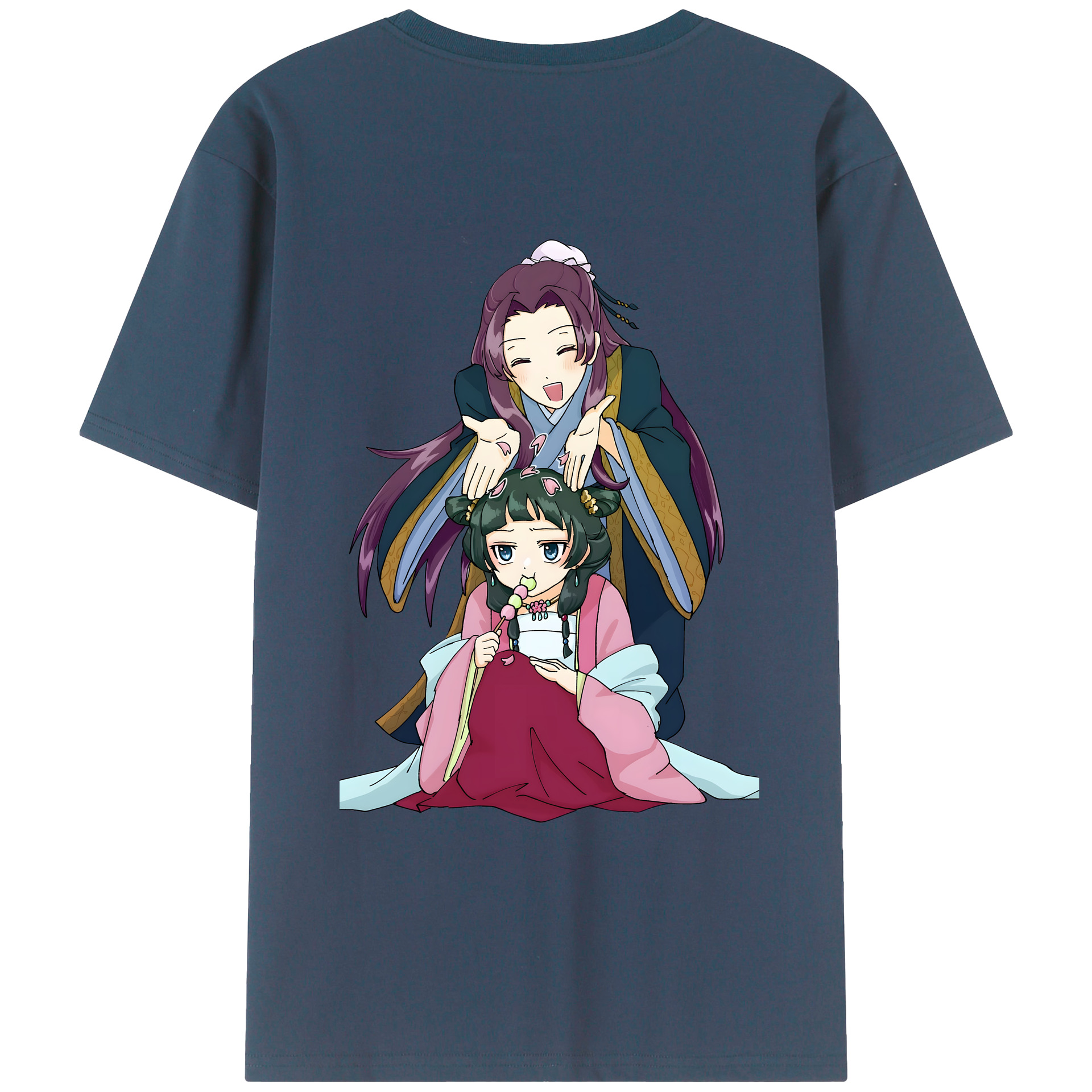 （画像用） 薬屋のひとりごと The Apothecary Diaries 綿100％ メンズ半袖Tシャツ（バックプリント） 通気性
