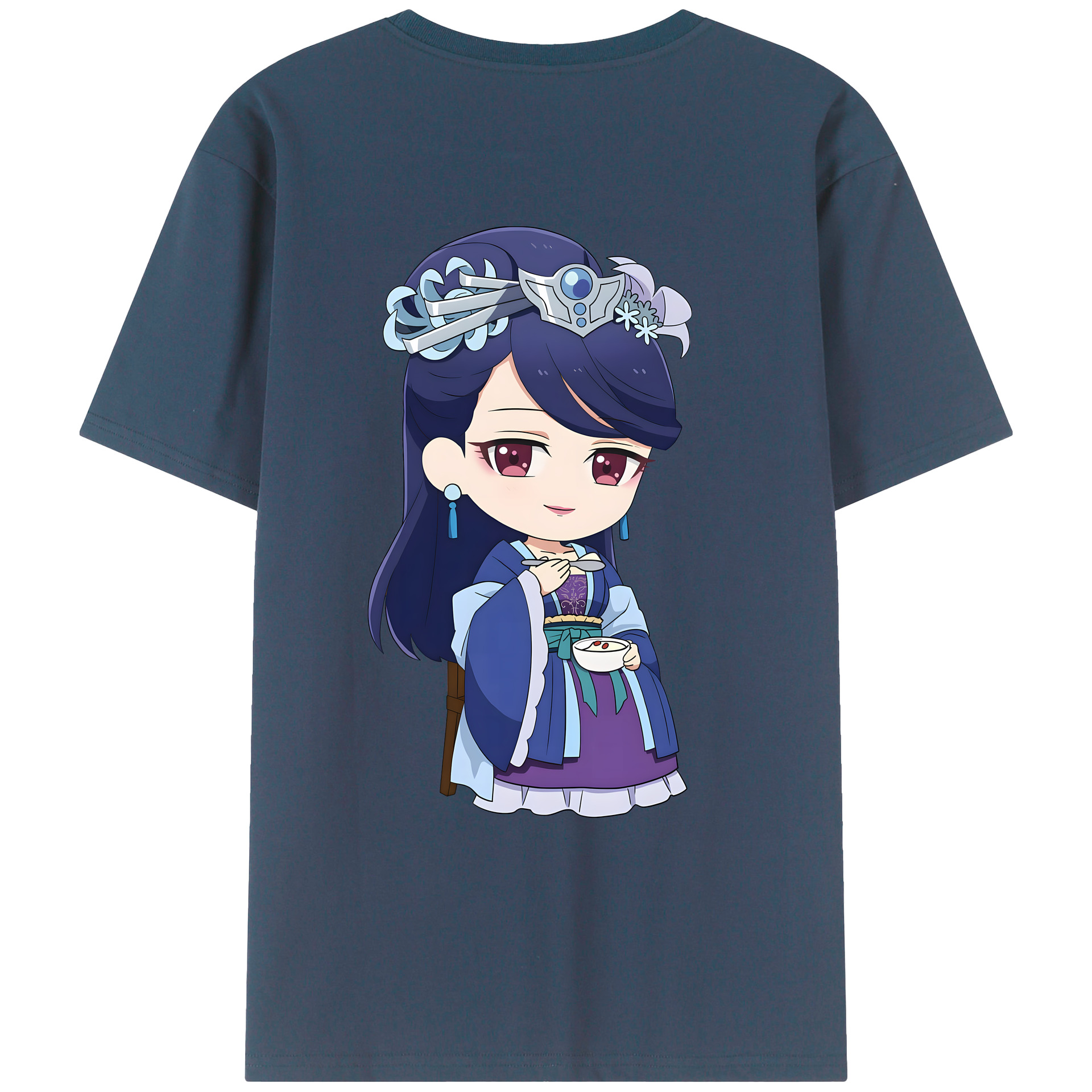 （画像用） 薬屋のひとりごと The Apothecary Diaries 綿100％ メンズ半袖Tシャツ（バックプリント） 通気性