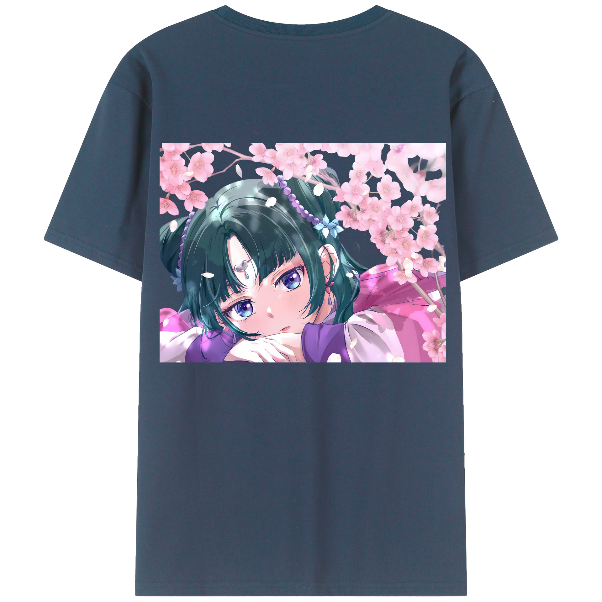 （画像用） 薬屋のひとりごと The Apothecary Diaries 綿100％ メンズ半袖Tシャツ（バックプリント） 通気性