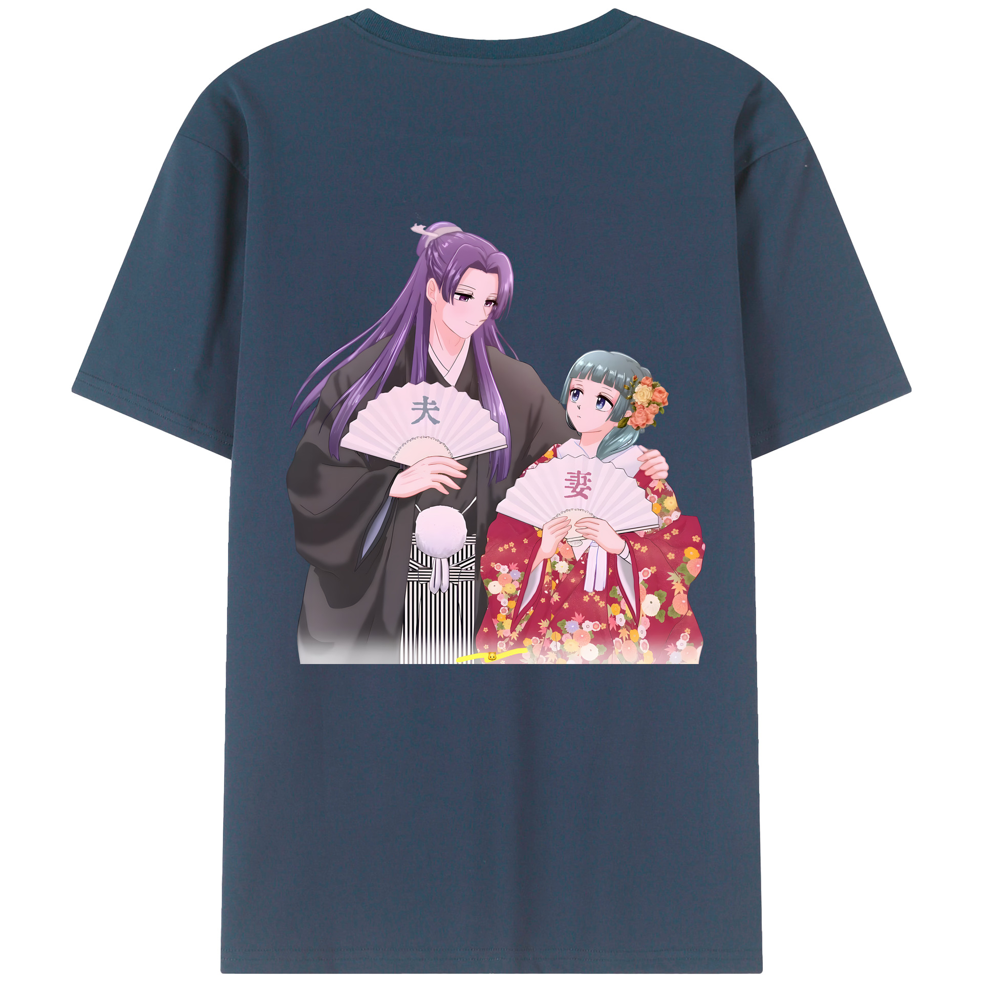 （画像用） 薬屋のひとりごと The Apothecary Diaries 綿100％ メンズ半袖Tシャツ（バックプリント） 通気性
