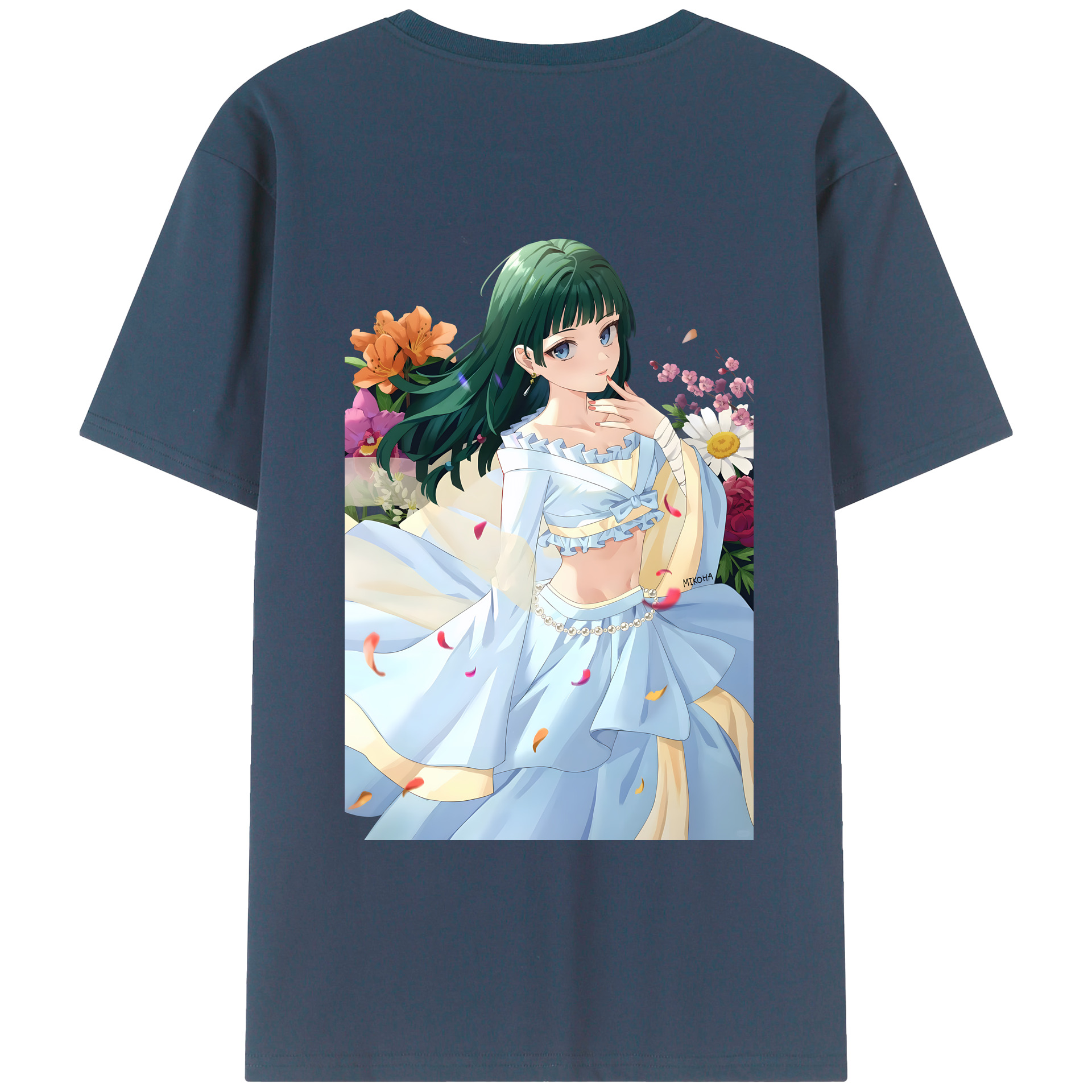 （画像用） 薬屋のひとりごと The Apothecary Diaries 綿100％ メンズ半袖Tシャツ（バックプリント） 通気性