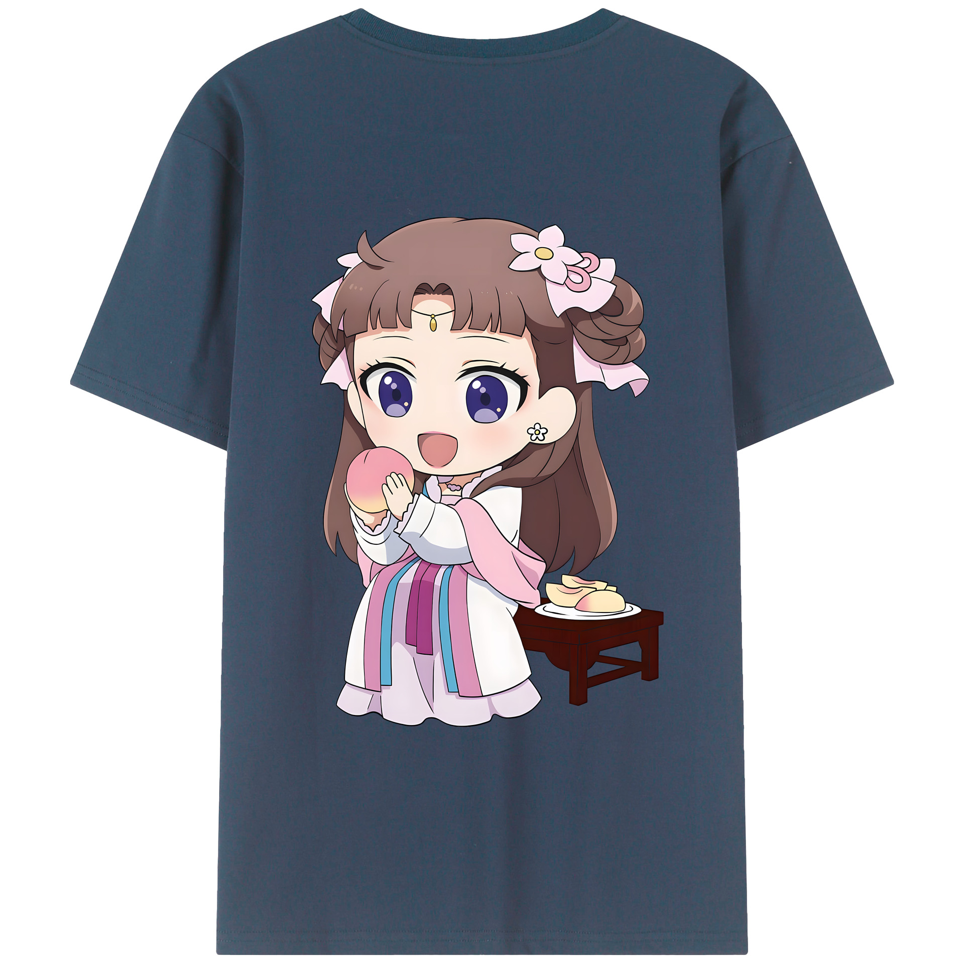 （画像用） 薬屋のひとりごと The Apothecary Diaries 綿100％ メンズ半袖Tシャツ（バックプリント） 通気性