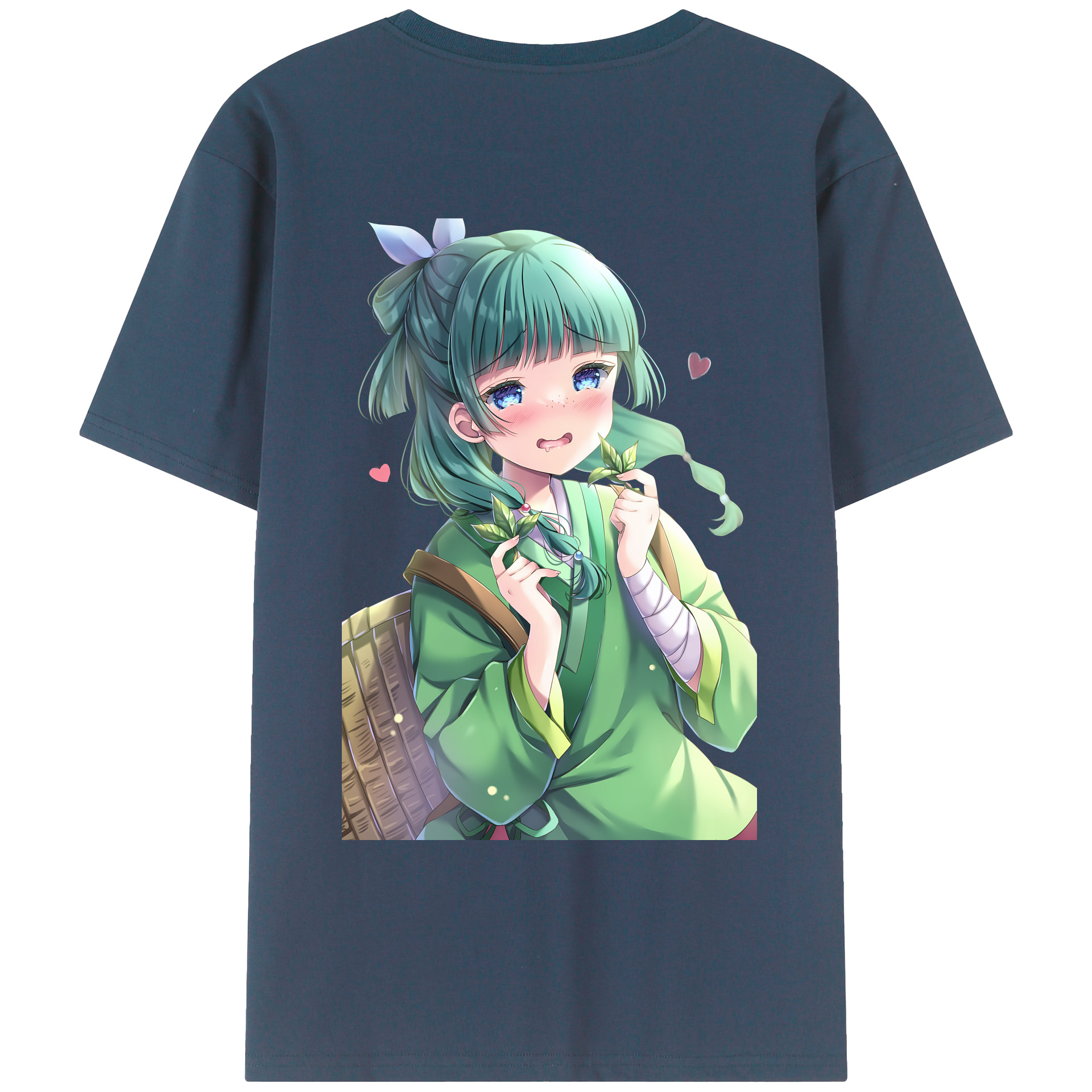 （画像用） 薬屋のひとりごと The Apothecary Diaries 綿100％ メンズ半袖Tシャツ（バックプリント） 通気性