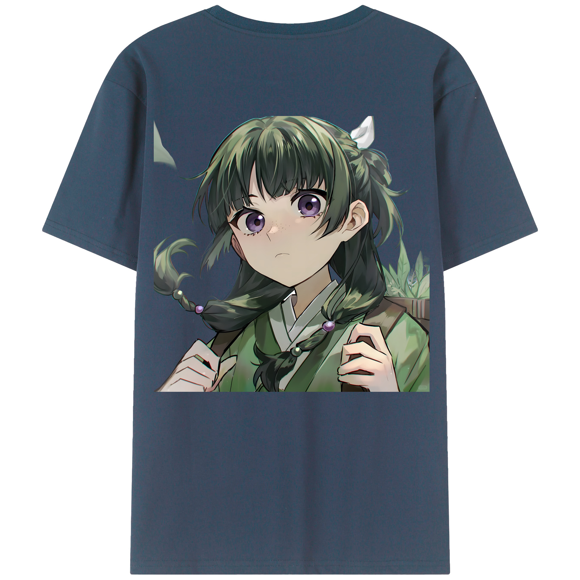 （画像用） 薬屋のひとりごと The Apothecary Diaries 綿100％ メンズ半袖Tシャツ（バックプリント） 通気性