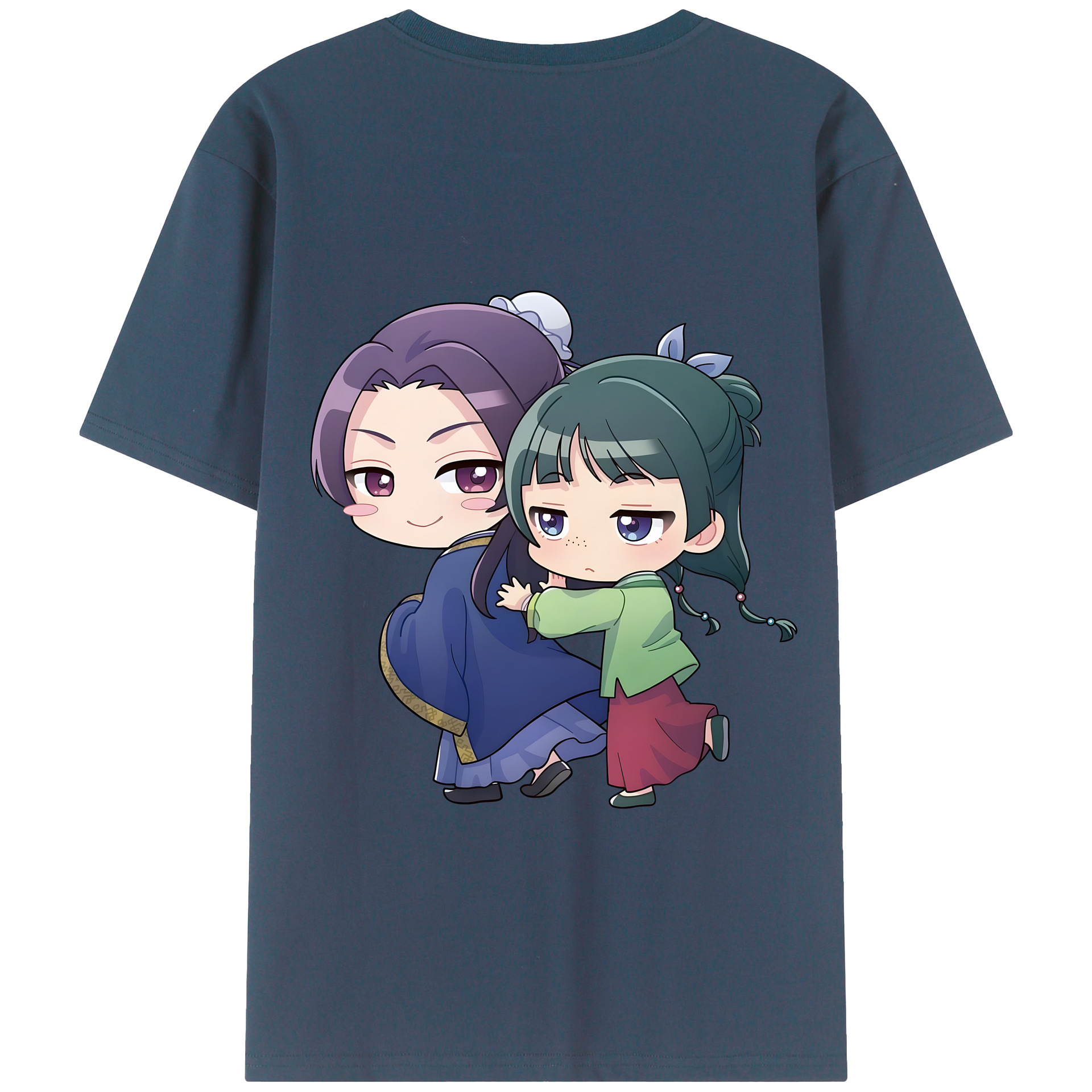 （画像用） 薬屋のひとりごと The Apothecary Diaries 綿100％ メンズ半袖Tシャツ（バックプリント） 通気性