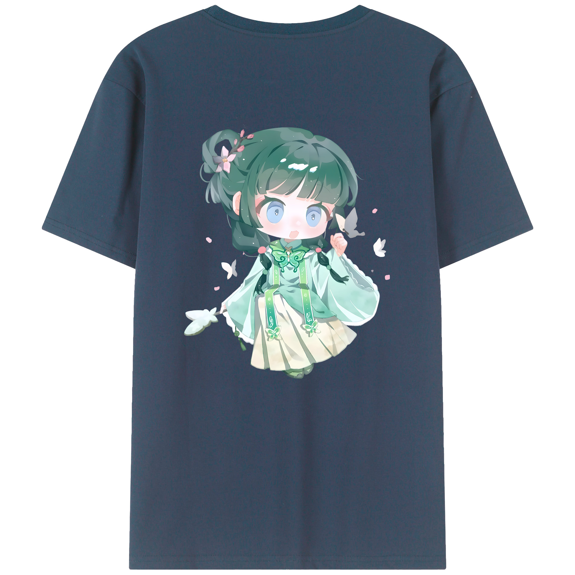 （画像用） 薬屋のひとりごと The Apothecary Diaries 綿100％ メンズ半袖Tシャツ（バックプリント） 通気性