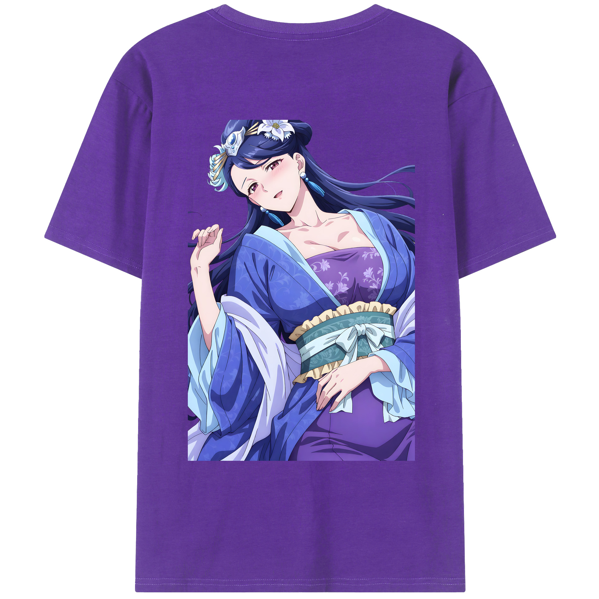 （画像用） 薬屋のひとりごと The Apothecary Diaries 綿100％ メンズ半袖Tシャツ（バックプリント） 通気性