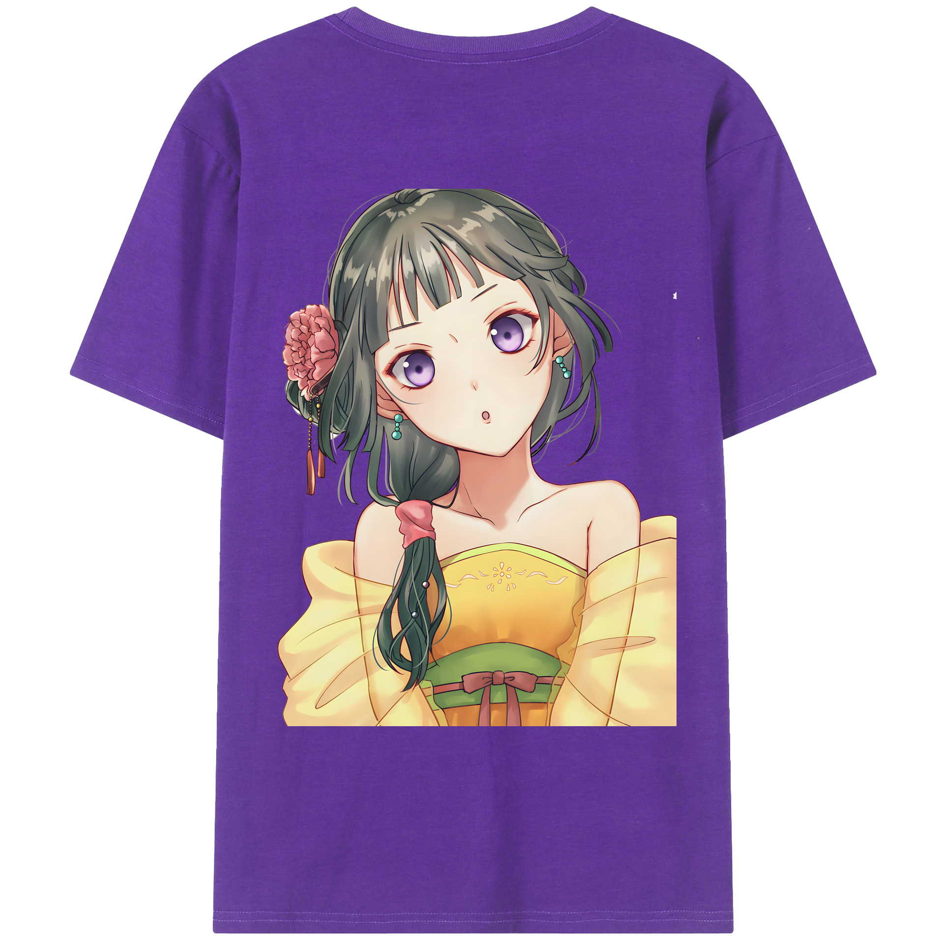 （画像用） 薬屋のひとりごと The Apothecary Diaries 綿100％ メンズ半袖Tシャツ（バックプリント） 通気性