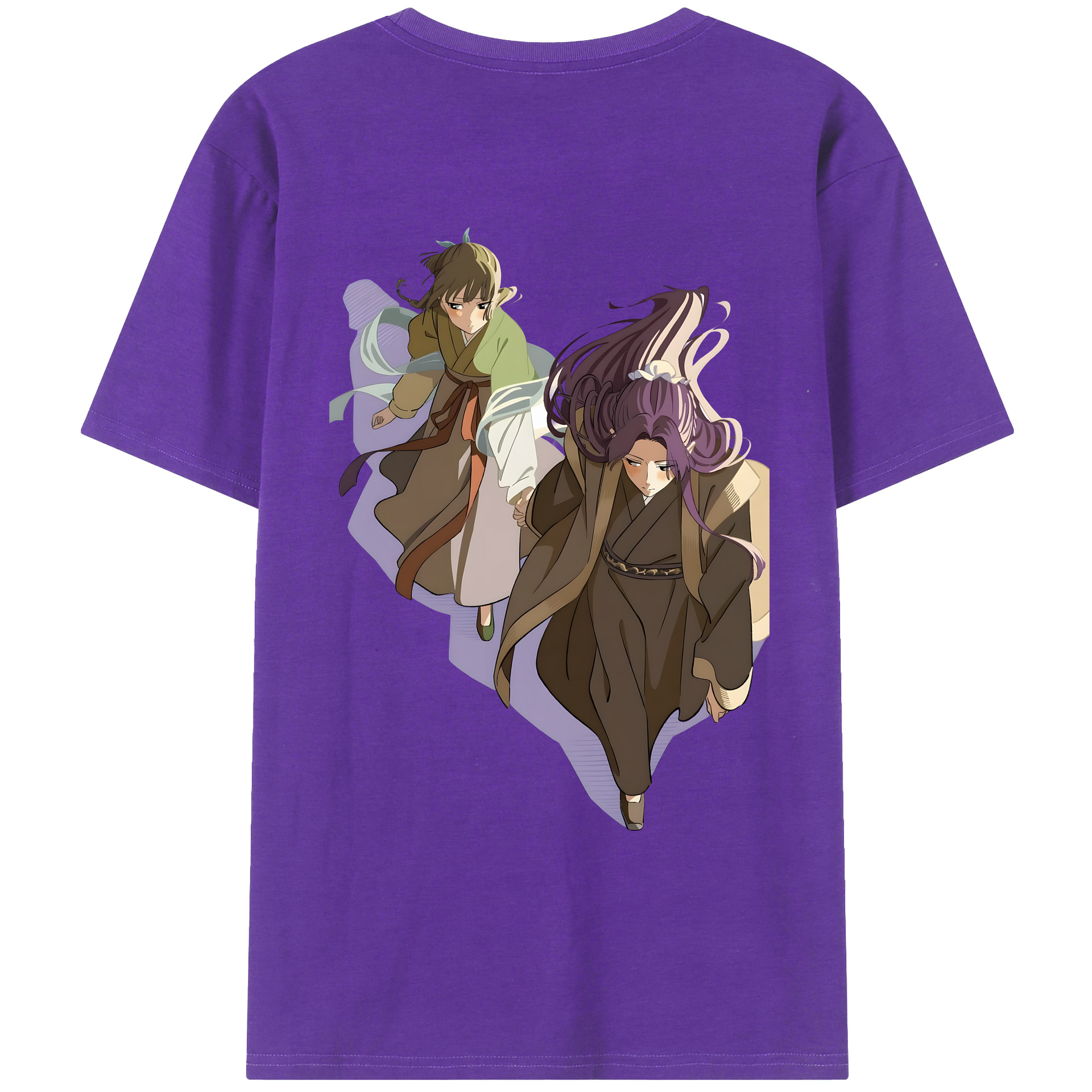 （画像用） 薬屋のひとりごと The Apothecary Diaries 綿100％ メンズ半袖Tシャツ（バックプリント） 通気性
