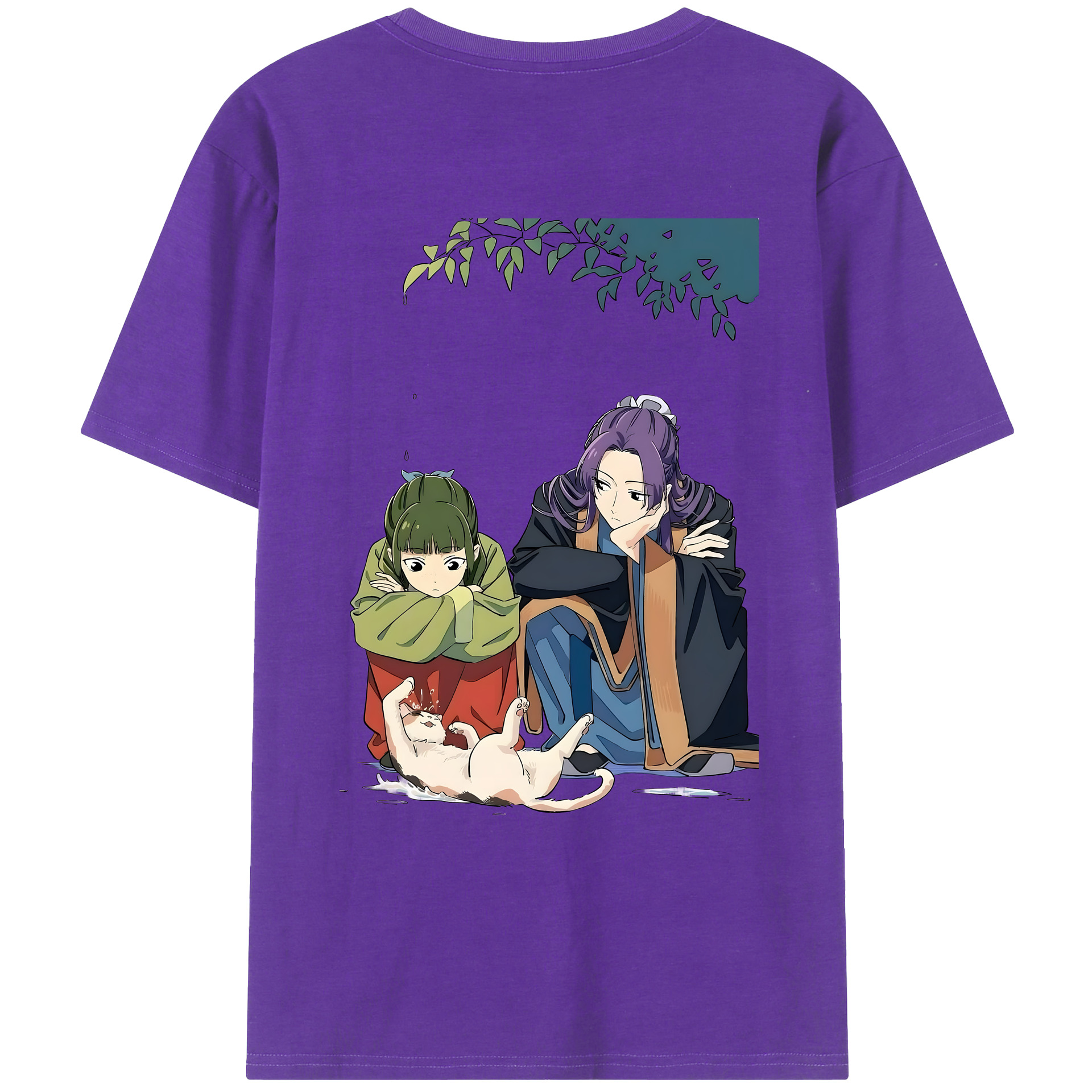 （画像用） 薬屋のひとりごと The Apothecary Diaries 綿100％ メンズ半袖Tシャツ（バックプリント） 通気性