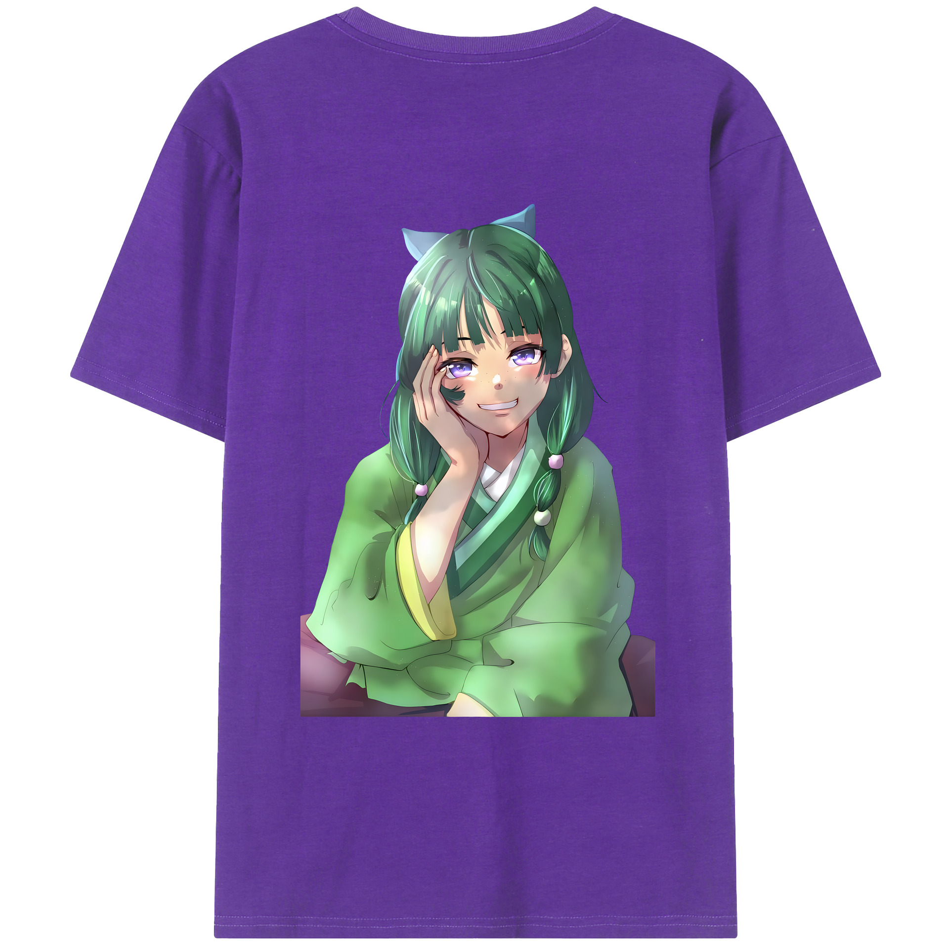 （画像用） 薬屋のひとりごと The Apothecary Diaries 綿100％ メンズ半袖Tシャツ（バックプリント） 通気性