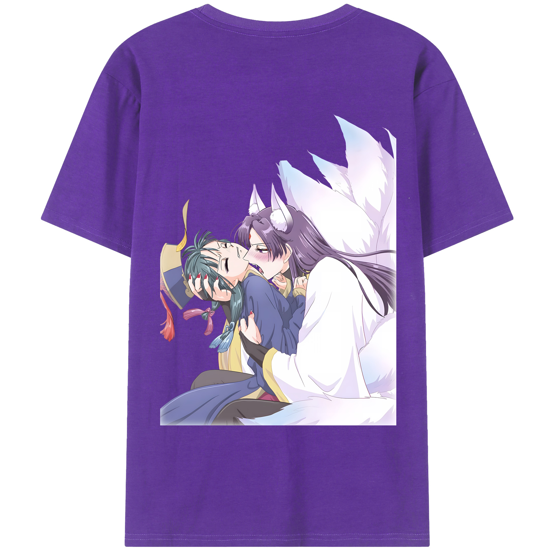 （画像用） 薬屋のひとりごと The Apothecary Diaries 綿100％ メンズ半袖Tシャツ（バックプリント） 通気性