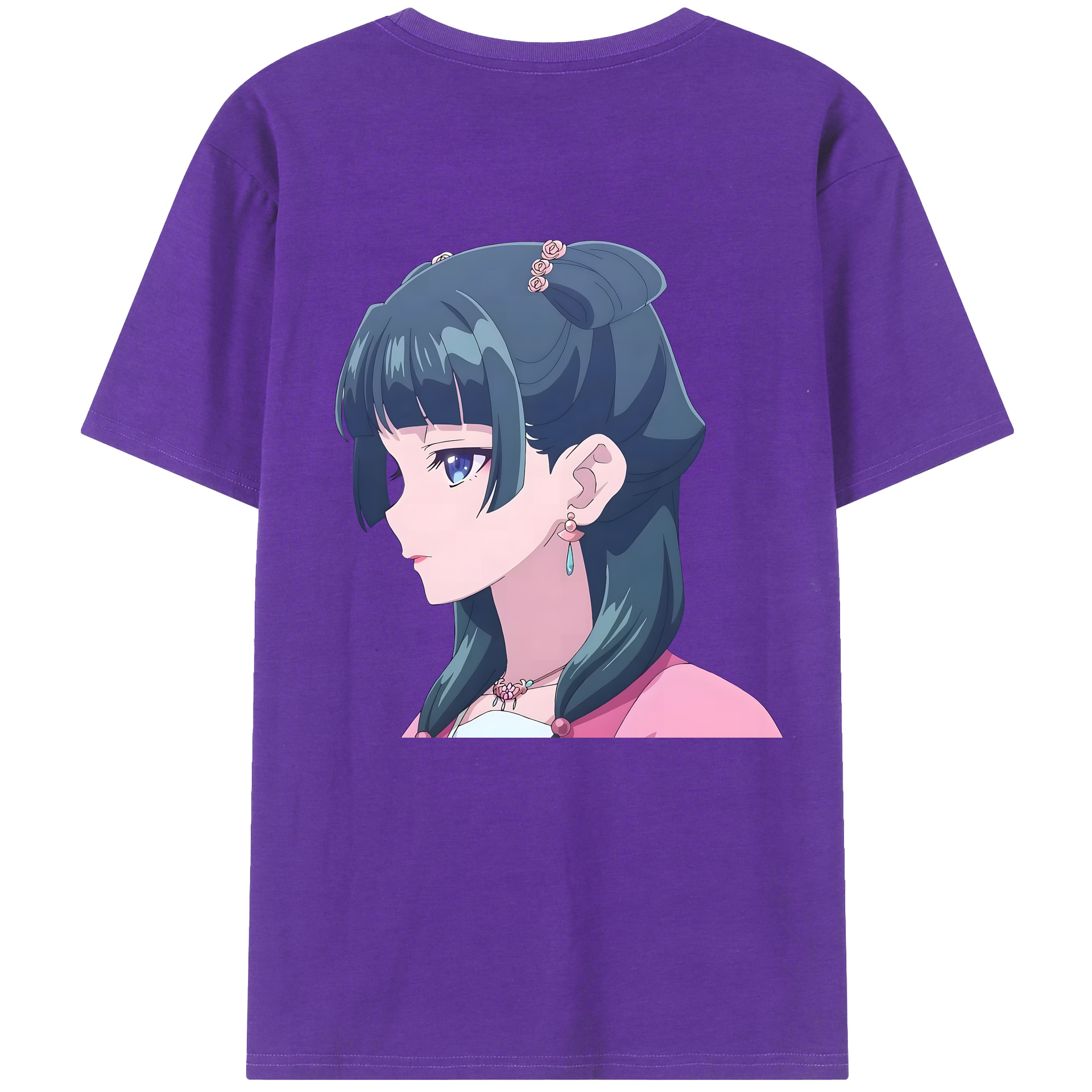 （画像用） 薬屋のひとりごと The Apothecary Diaries 綿100％ メンズ半袖Tシャツ（バックプリント） 通気性