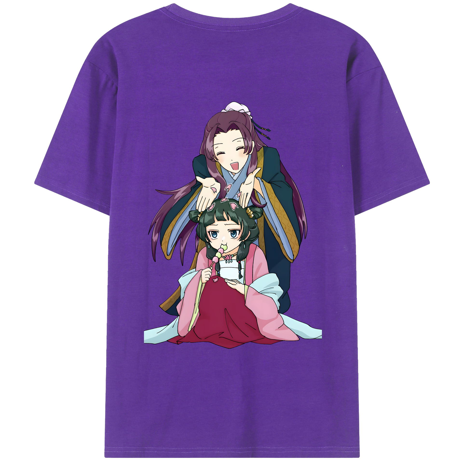 （画像用） 薬屋のひとりごと The Apothecary Diaries 綿100％ メンズ半袖Tシャツ（バックプリント） 通気性