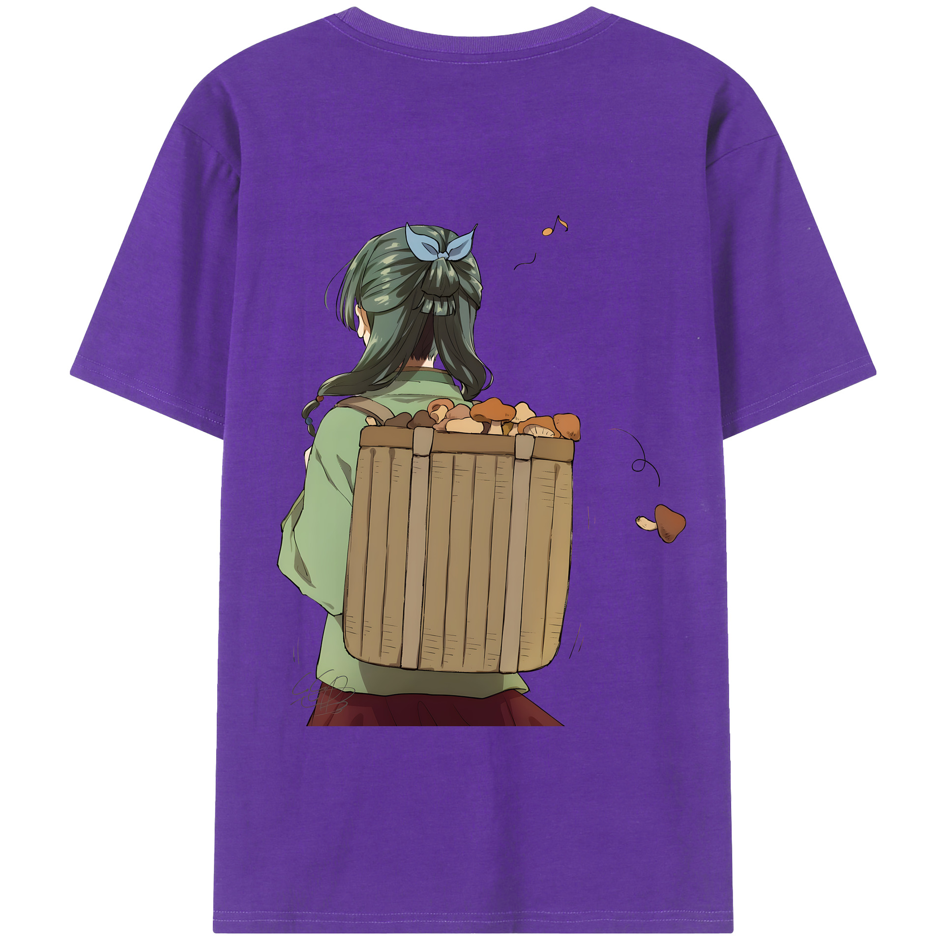（画像用） 薬屋のひとりごと The Apothecary Diaries 綿100％ メンズ半袖Tシャツ（バックプリント） 通気性