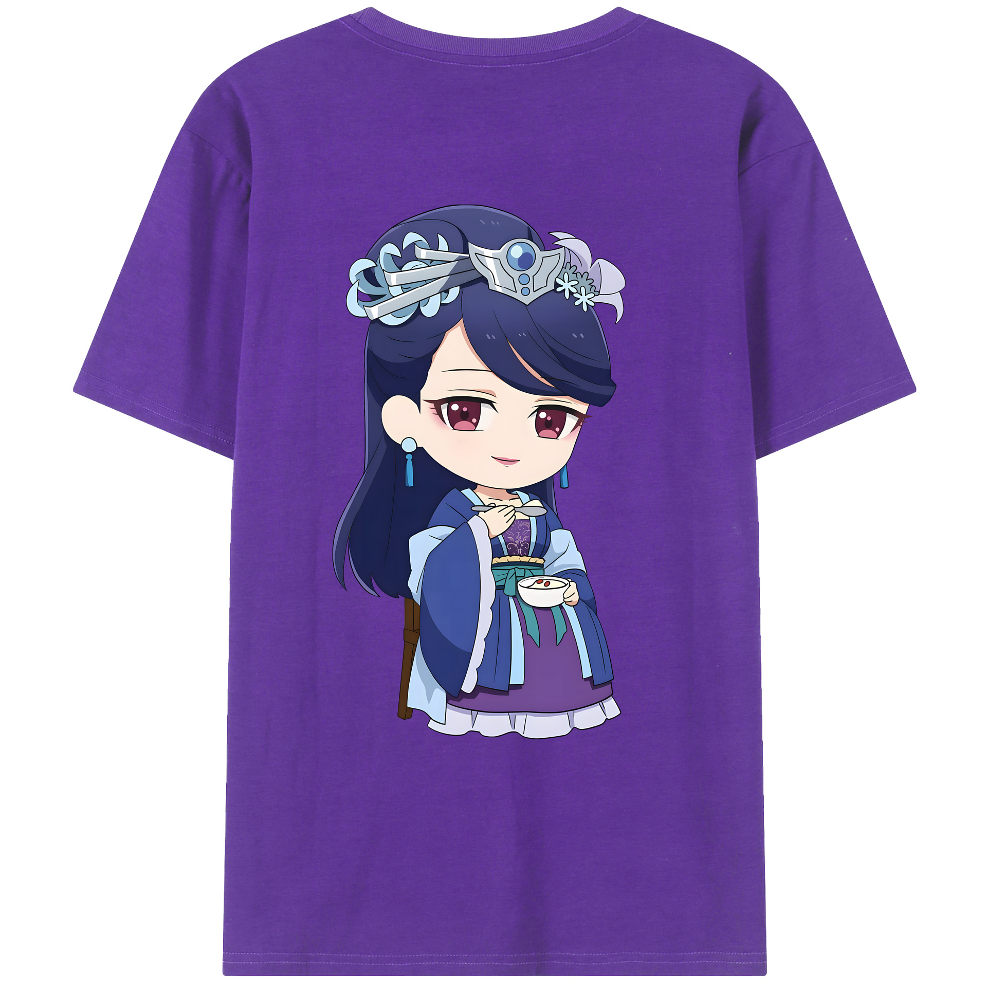 （画像用） 薬屋のひとりごと The Apothecary Diaries 綿100％ メンズ半袖Tシャツ（バックプリント） 通気性
