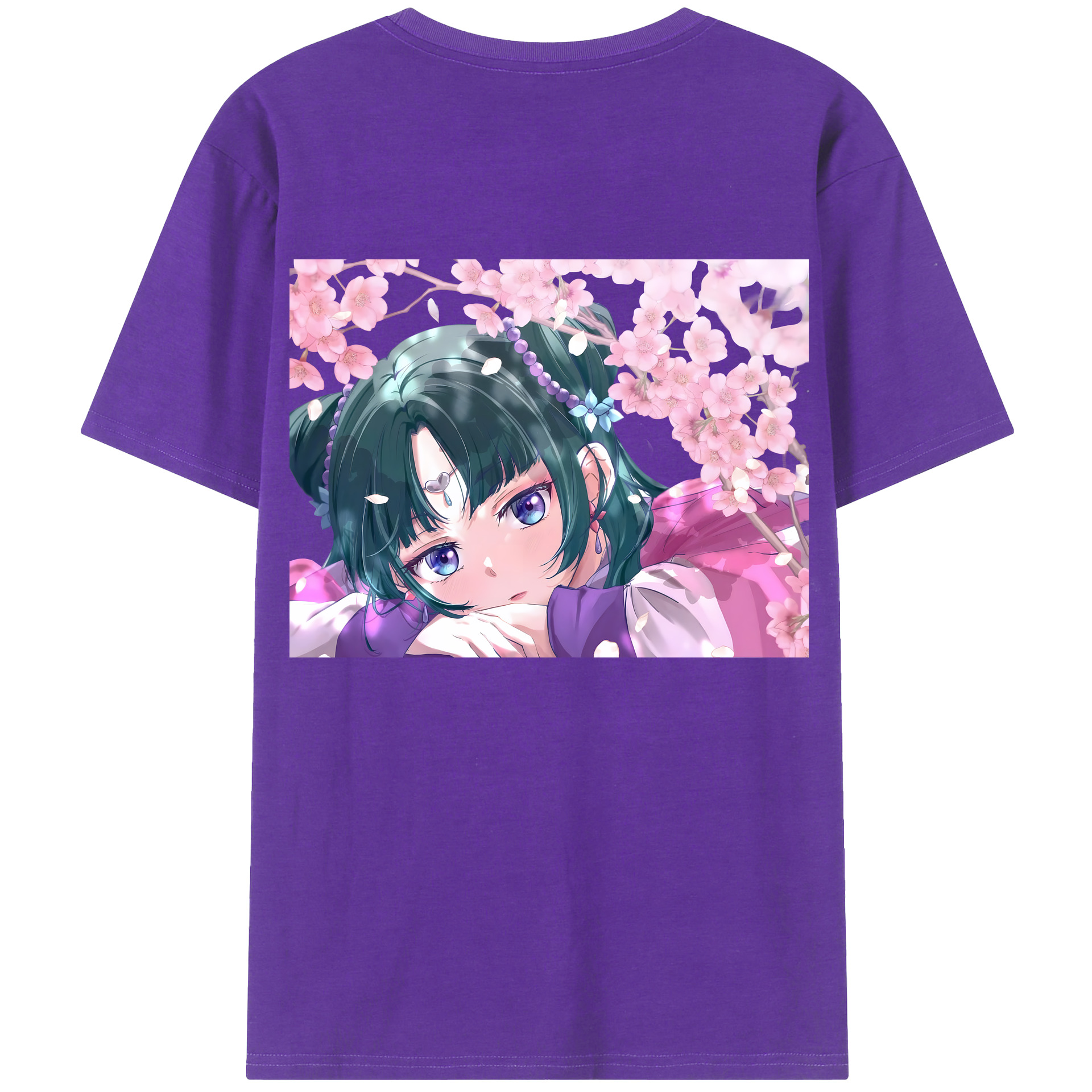 （画像用） 薬屋のひとりごと The Apothecary Diaries 綿100％ メンズ半袖Tシャツ（バックプリント） 通気性