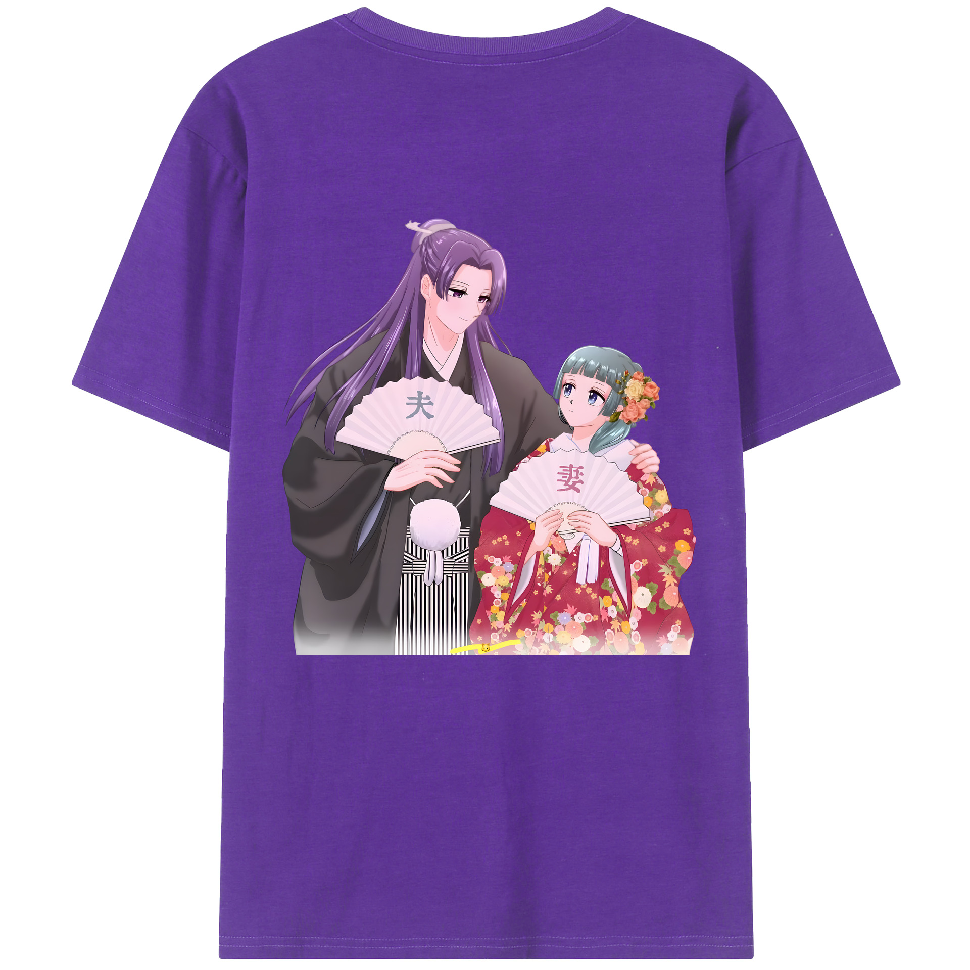 （画像用） 薬屋のひとりごと The Apothecary Diaries 綿100％ メンズ半袖Tシャツ（バックプリント） 通気性