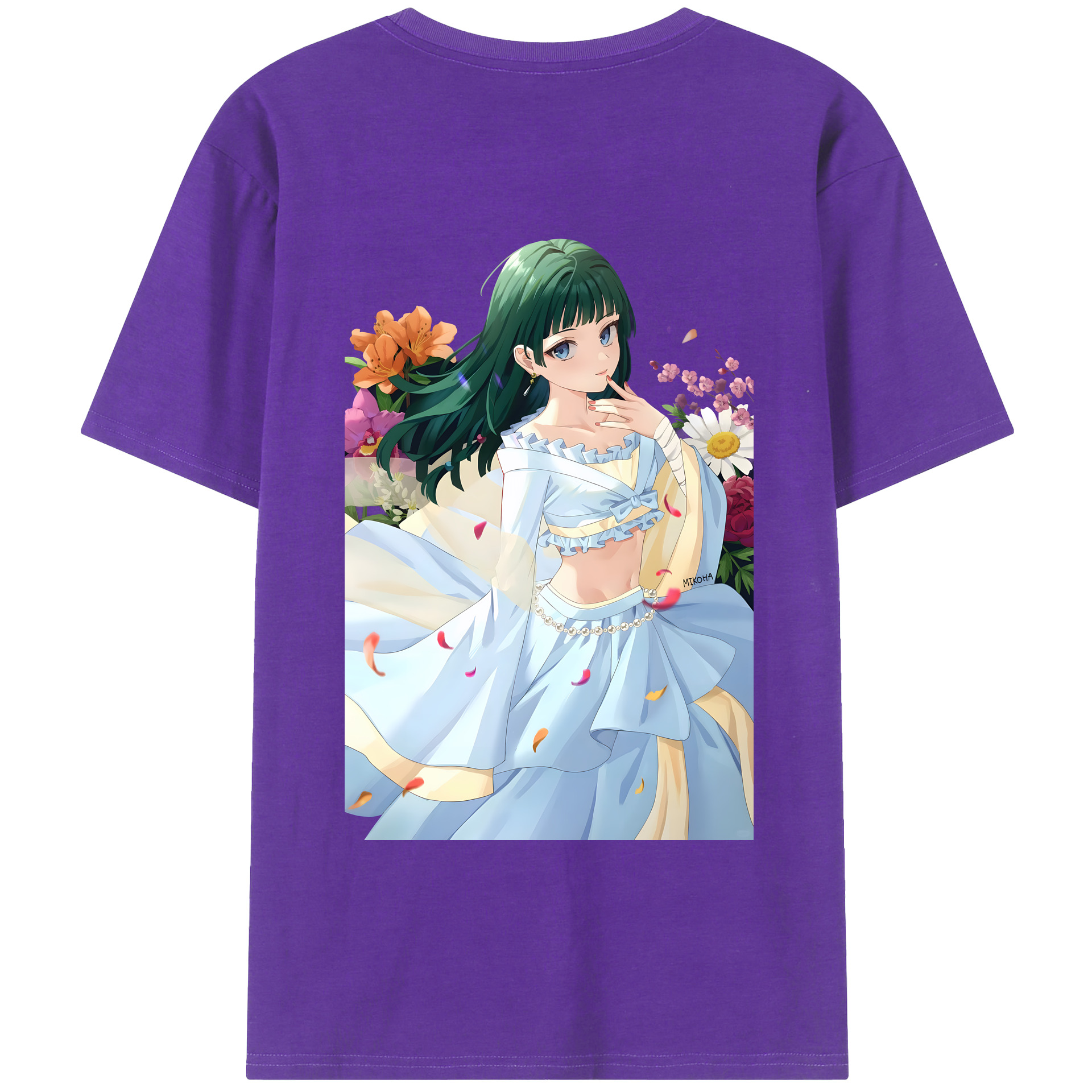 （画像用） 薬屋のひとりごと The Apothecary Diaries 綿100％ メンズ半袖Tシャツ（バックプリント） 通気性
