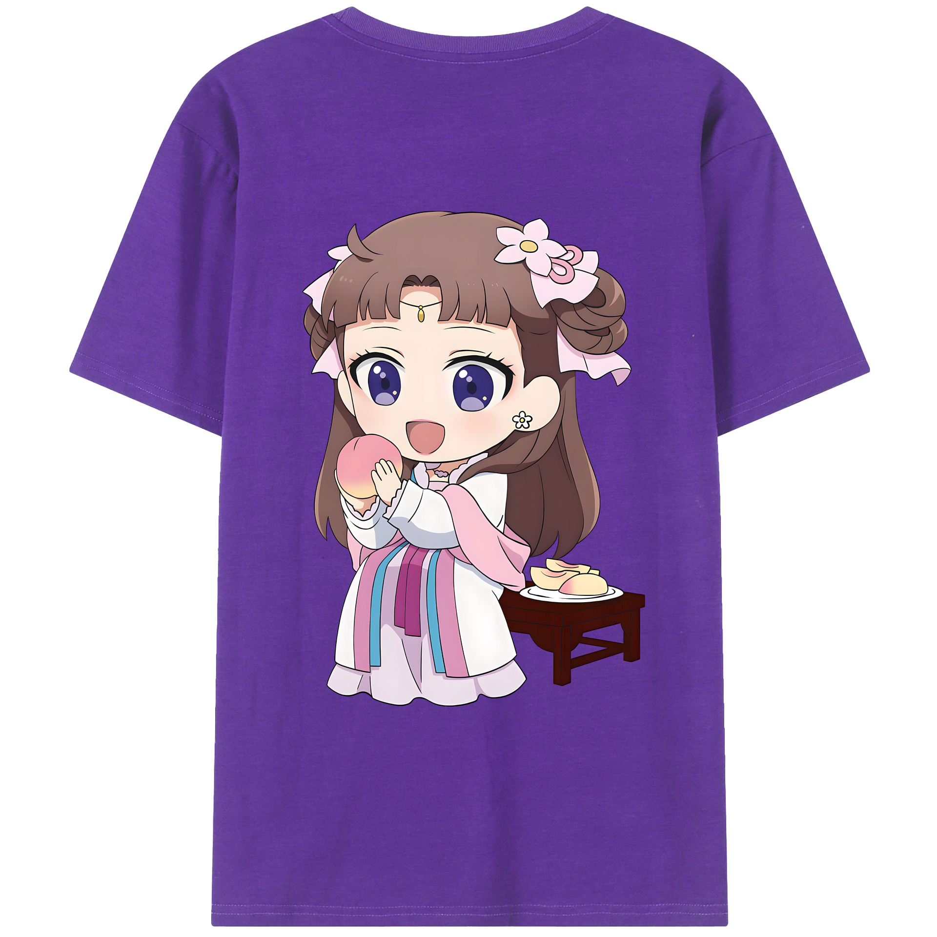 （画像用） 薬屋のひとりごと The Apothecary Diaries 綿100％ メンズ半袖Tシャツ（バックプリント） 通気性