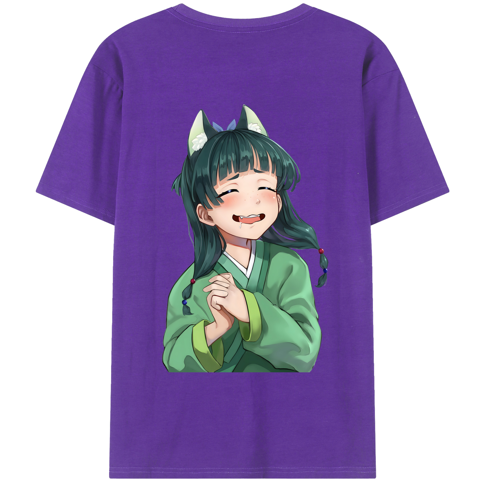 （画像用） 薬屋のひとりごと The Apothecary Diaries 綿100％ メンズ半袖Tシャツ（バックプリント） 通気性
