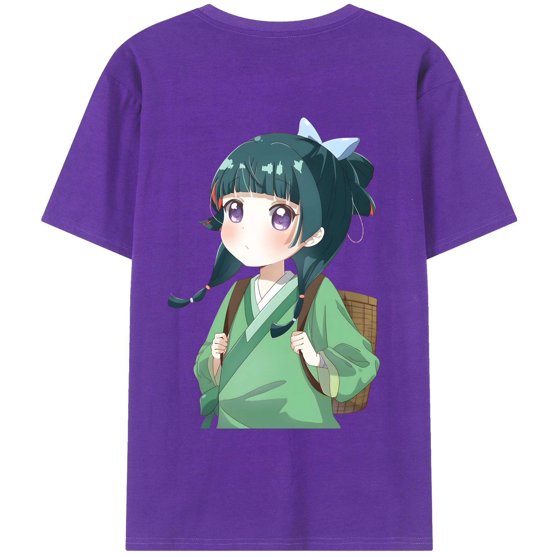 （画像用） 薬屋のひとりごと The Apothecary Diaries 綿100％ メンズ半袖Tシャツ（バックプリント） 通気性