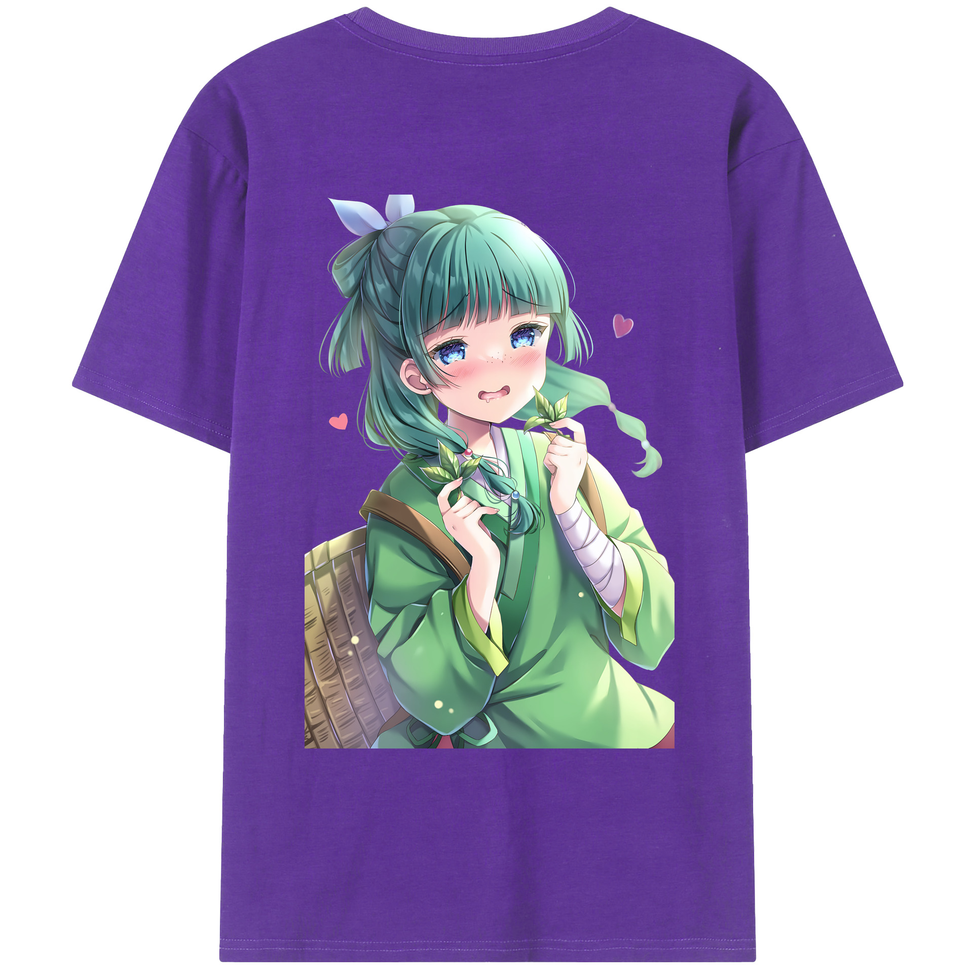 （画像用） 薬屋のひとりごと The Apothecary Diaries 綿100％ メンズ半袖Tシャツ（バックプリント） 通気性