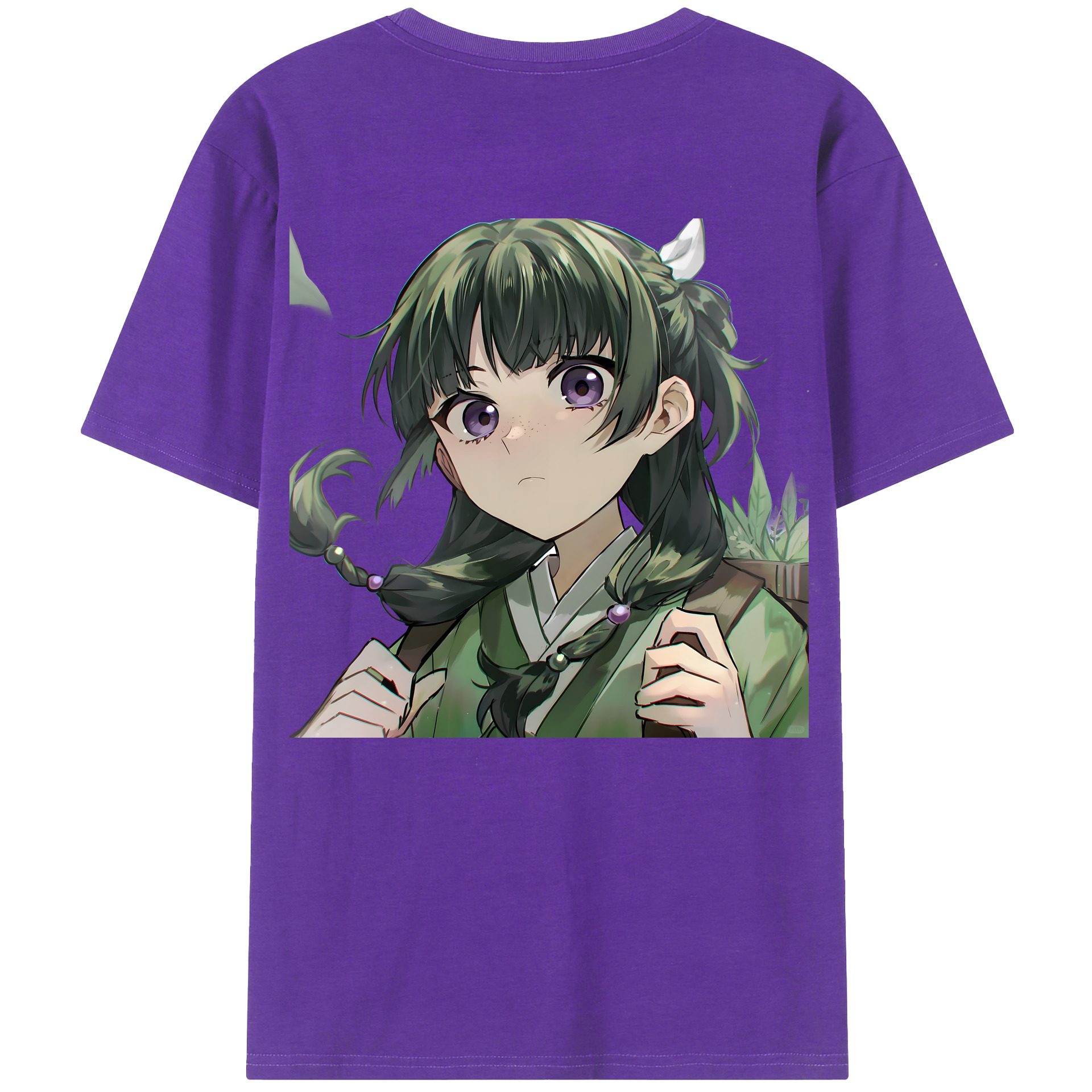 （画像用） 薬屋のひとりごと The Apothecary Diaries 綿100％ メンズ半袖Tシャツ（バックプリント） 通気性