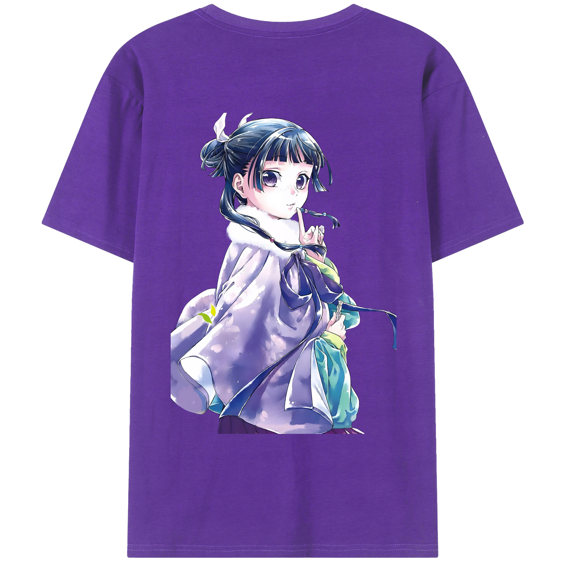 （画像用） 薬屋のひとりごと The Apothecary Diaries 綿100％ メンズ半袖Tシャツ（バックプリント） 通気性