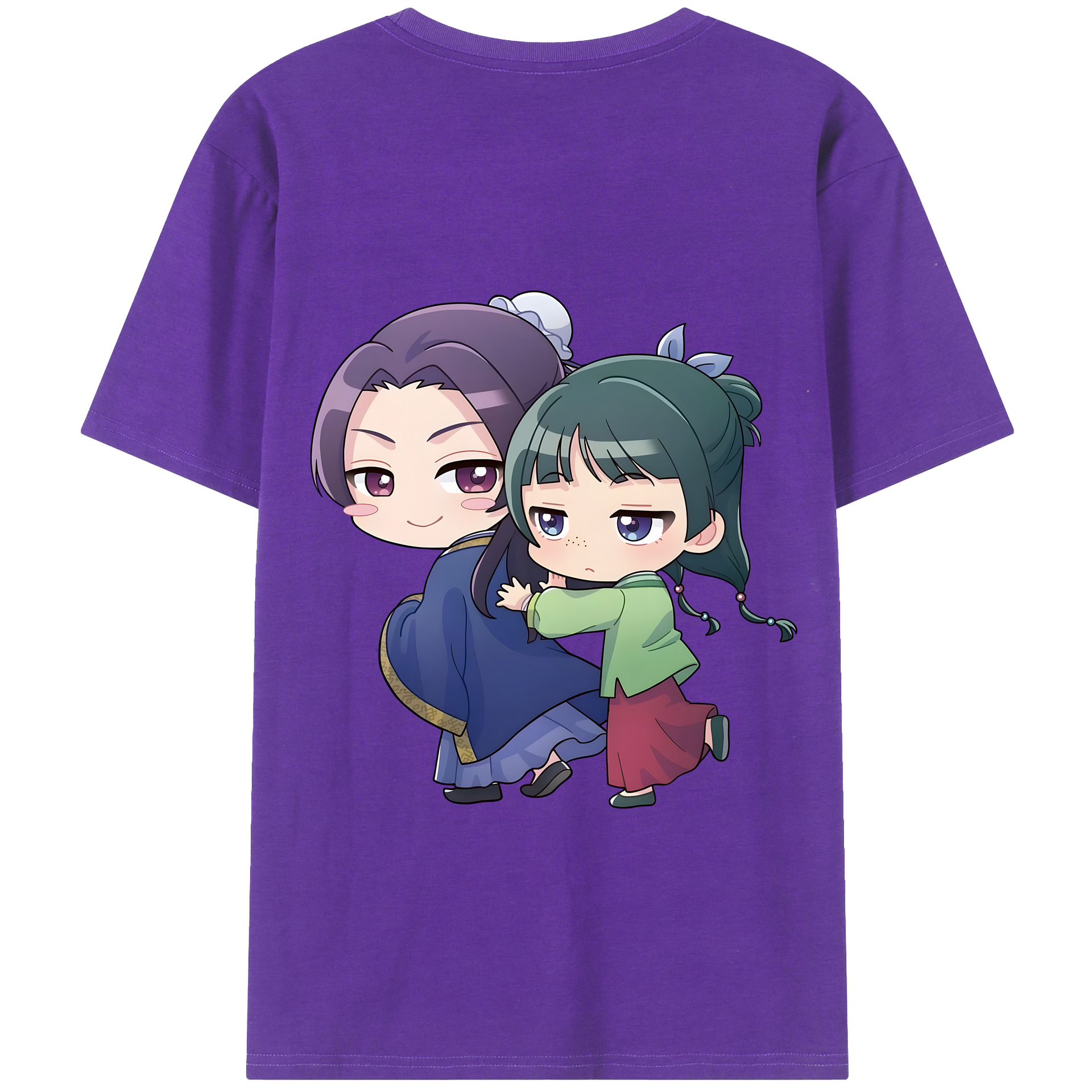 （画像用） 薬屋のひとりごと The Apothecary Diaries 綿100％ メンズ半袖Tシャツ（バックプリント） 通気性
