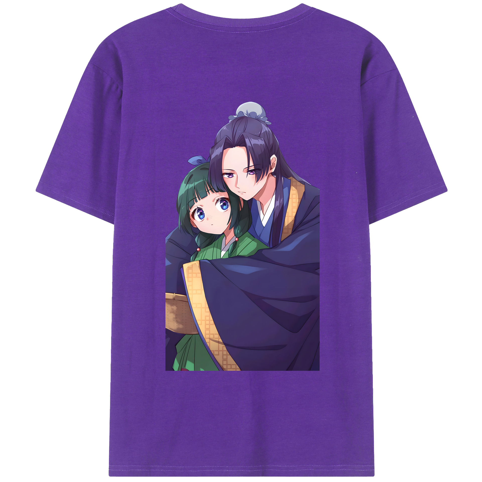 （画像用） 薬屋のひとりごと The Apothecary Diaries 綿100％ メンズ半袖Tシャツ（バックプリント） 通気性