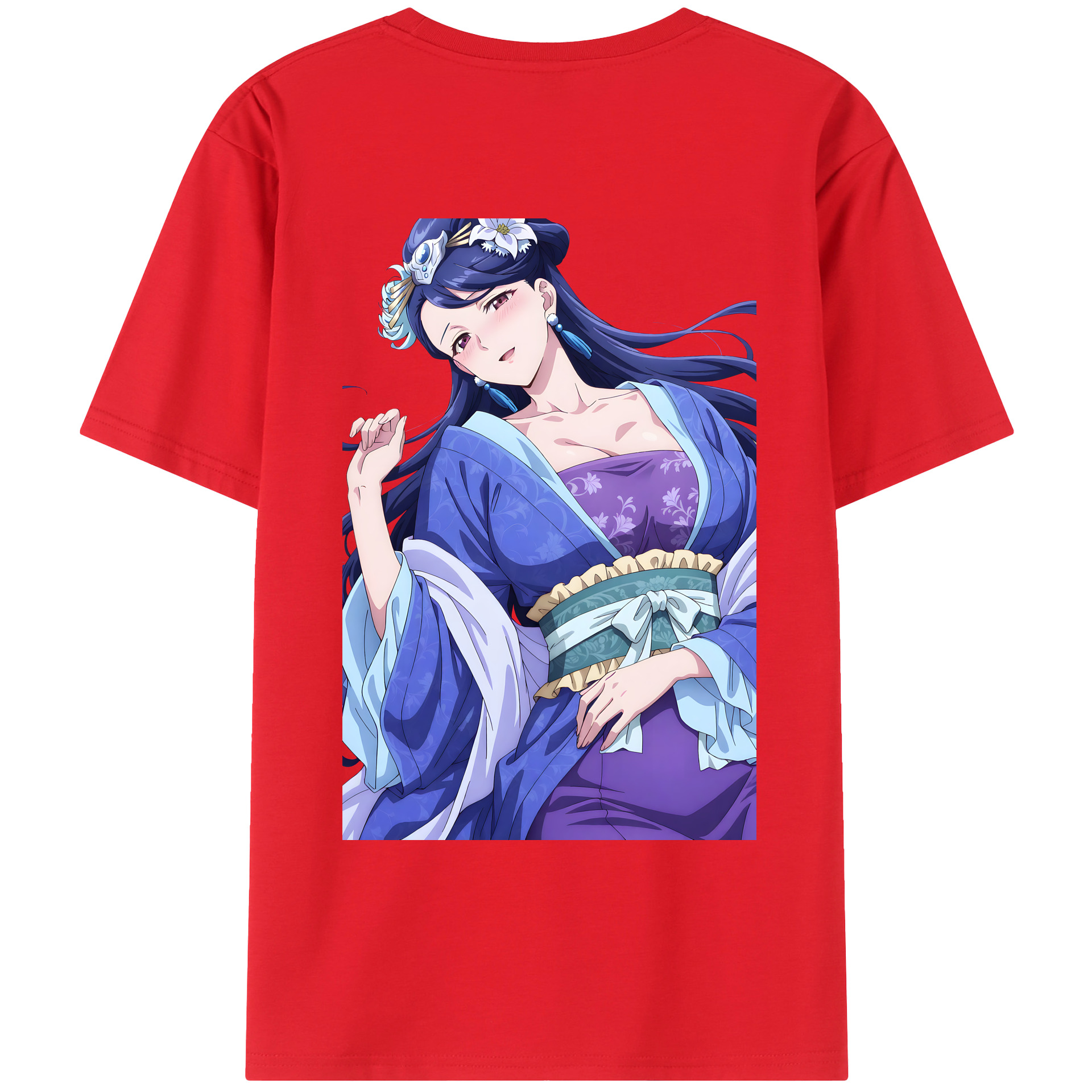 （画像用） 薬屋のひとりごと The Apothecary Diaries 綿100％ メンズ半袖Tシャツ（バックプリント） 通気性