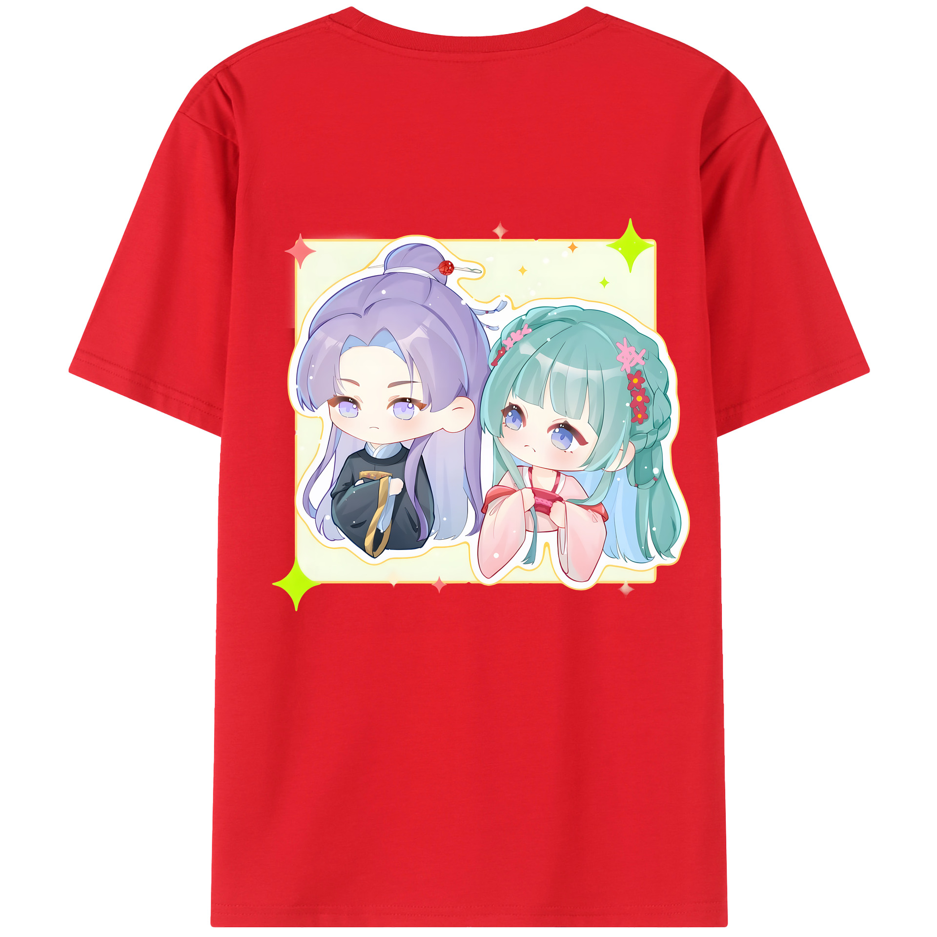 （画像用） 薬屋のひとりごと The Apothecary Diaries 綿100％ メンズ半袖Tシャツ（バックプリント） 通気性