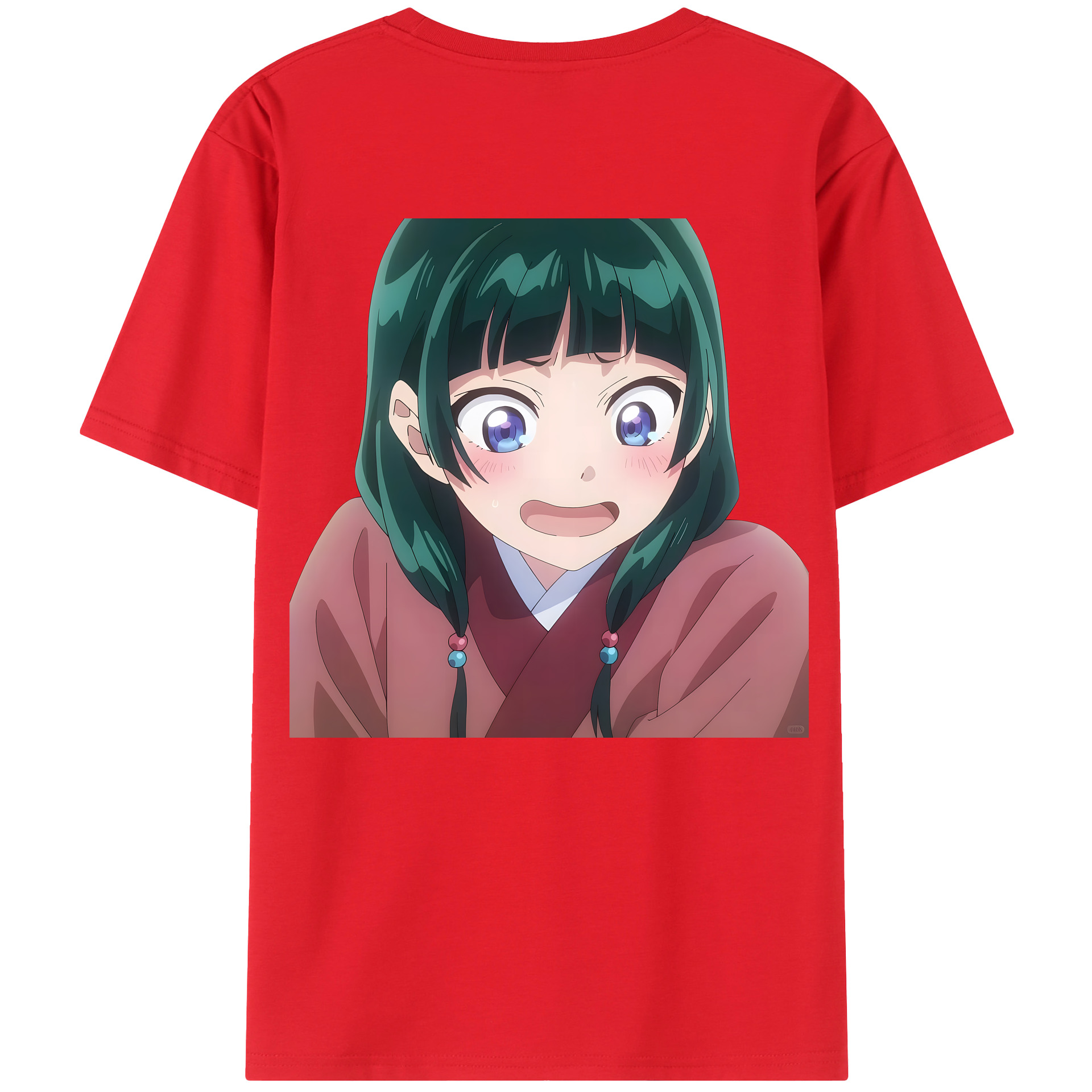 （画像用） 薬屋のひとりごと The Apothecary Diaries 綿100％ メンズ半袖Tシャツ（バックプリント） 通気性