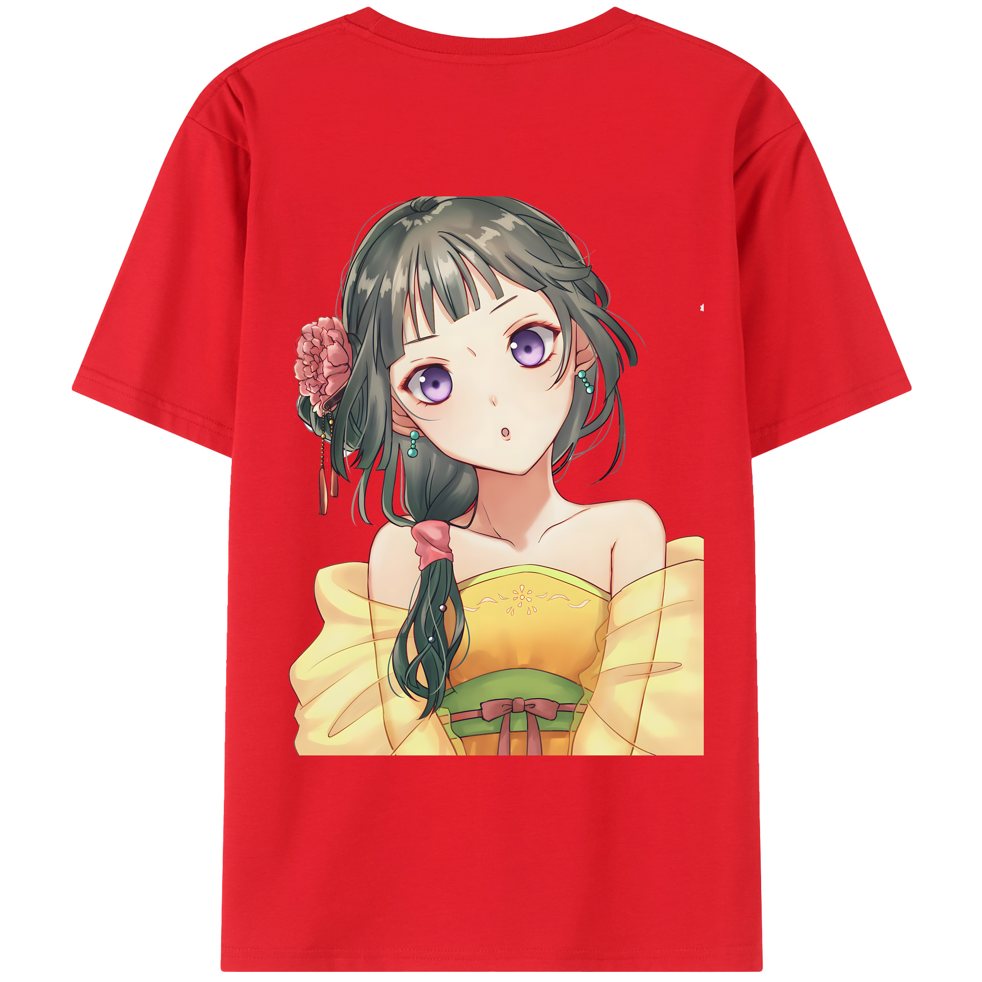 （画像用） 薬屋のひとりごと The Apothecary Diaries 綿100％ メンズ半袖Tシャツ（バックプリント） 通気性
