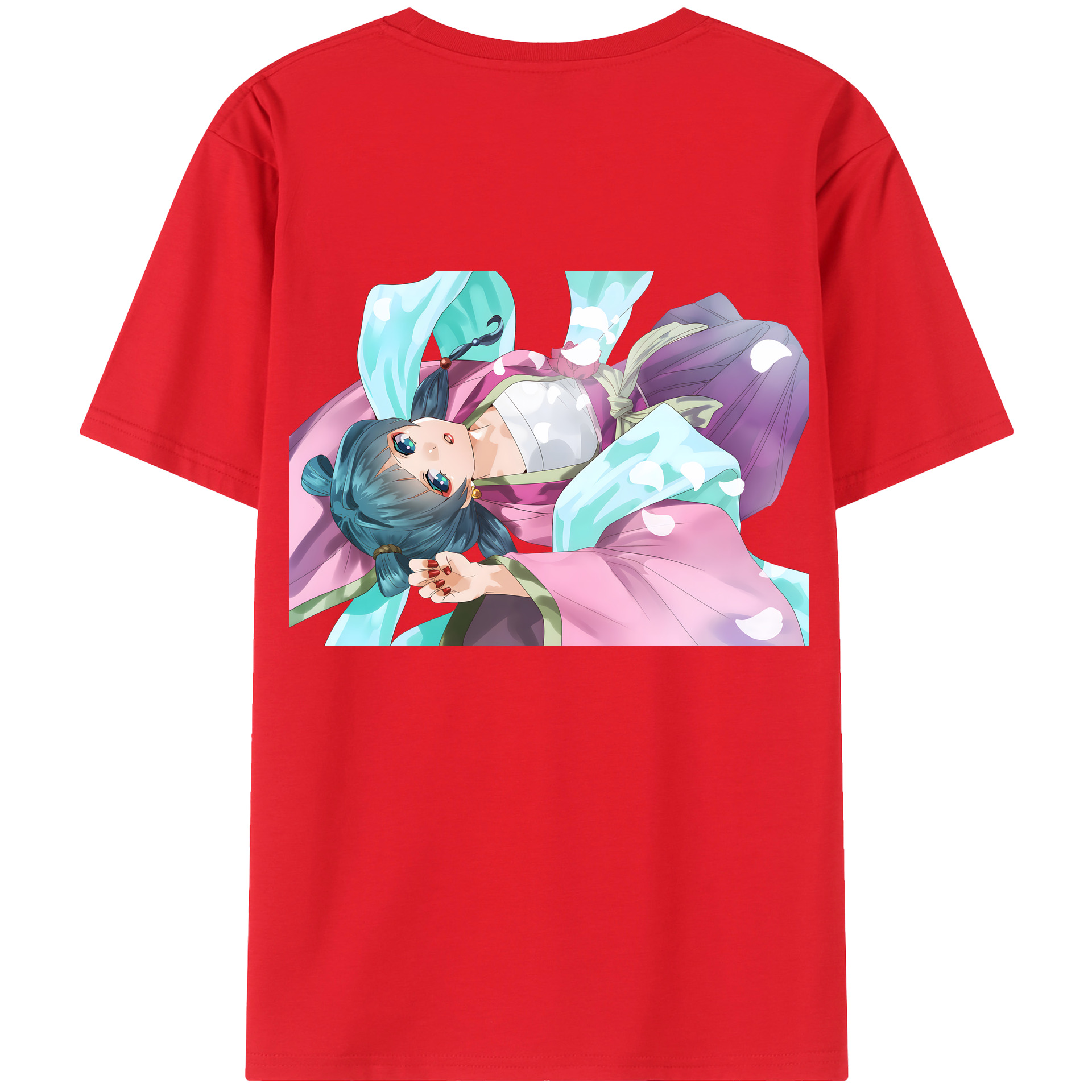（画像用） 薬屋のひとりごと The Apothecary Diaries 綿100％ メンズ半袖Tシャツ（バックプリント） 通気性